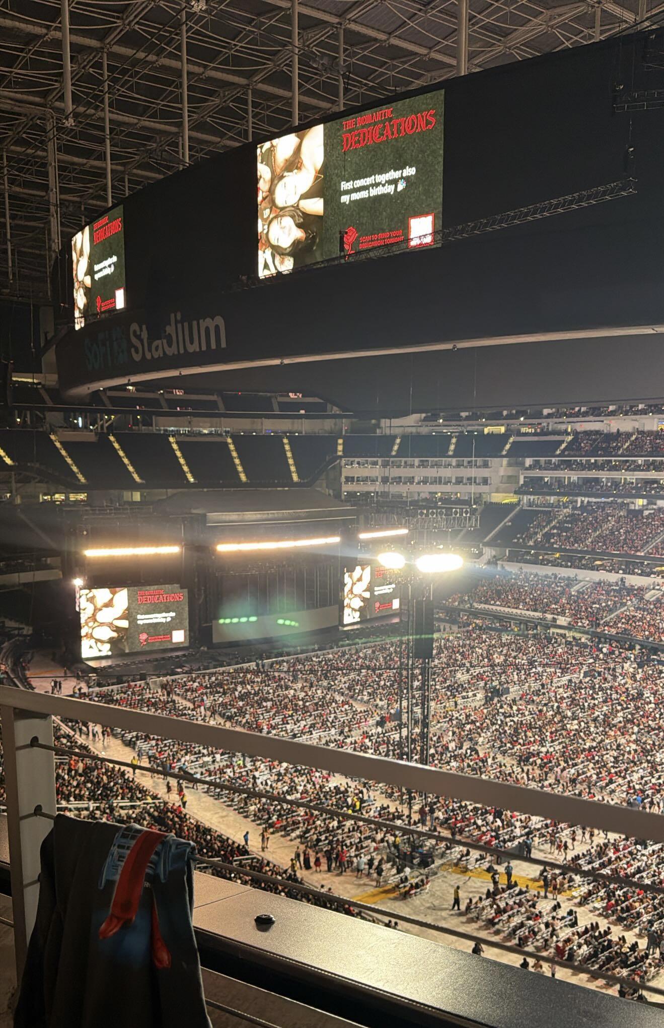 Real Fan View taken from Section 329 at SoFi Stadium by Yaressi G