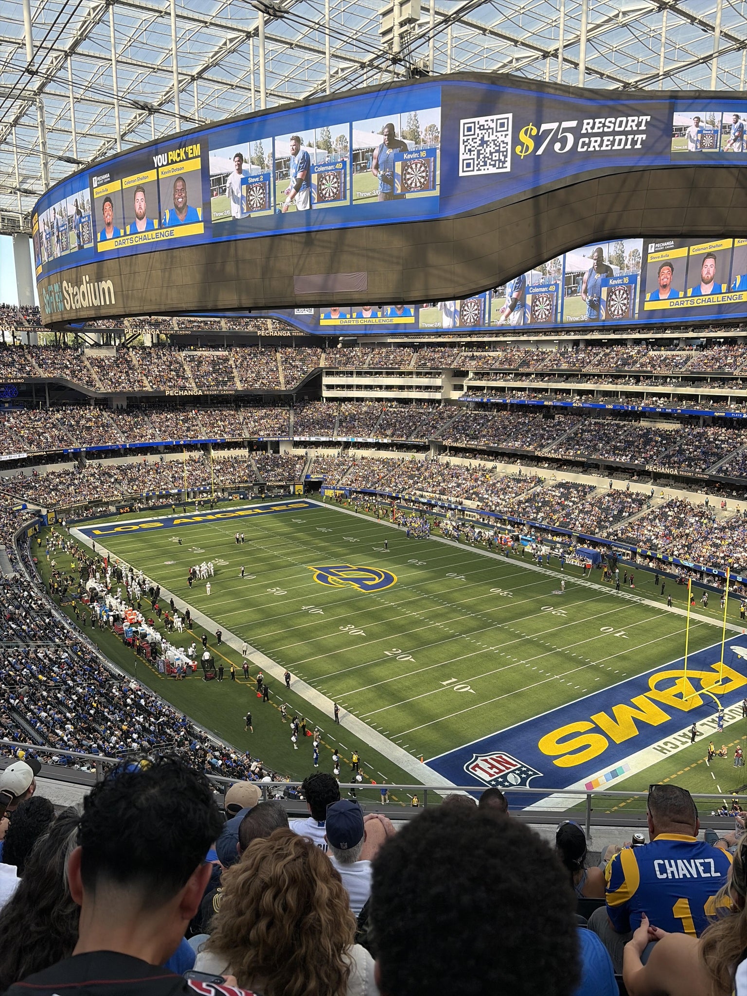 Real Fan View taken from Section 331 at SoFi Stadium by Bryan S