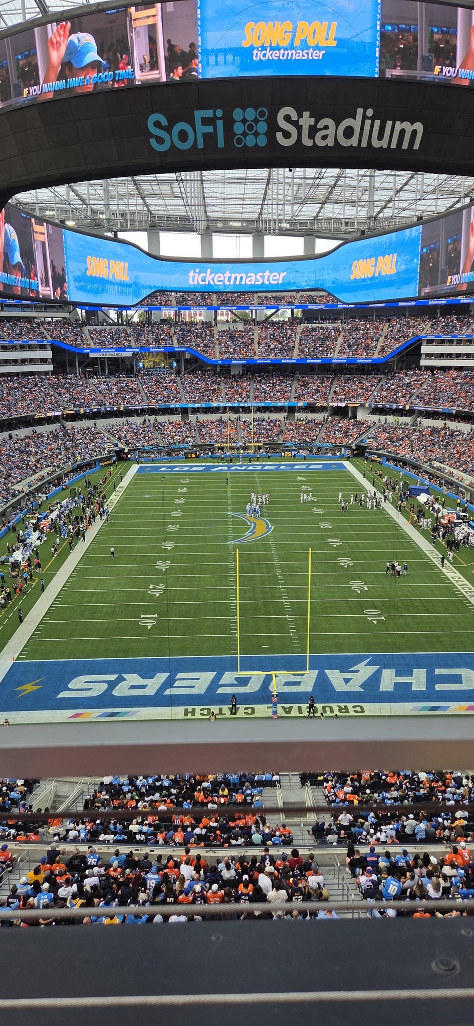 Real Fan View taken from Section 336 at SoFi Stadium by Stephen K