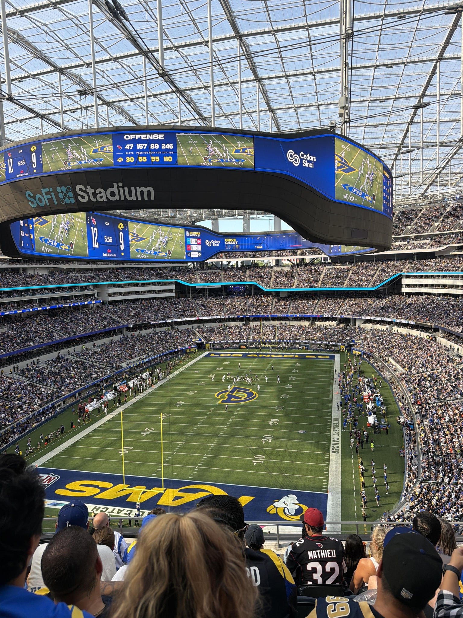 Real Fan View taken from Section 338 at SoFi Stadium by Natalie Q