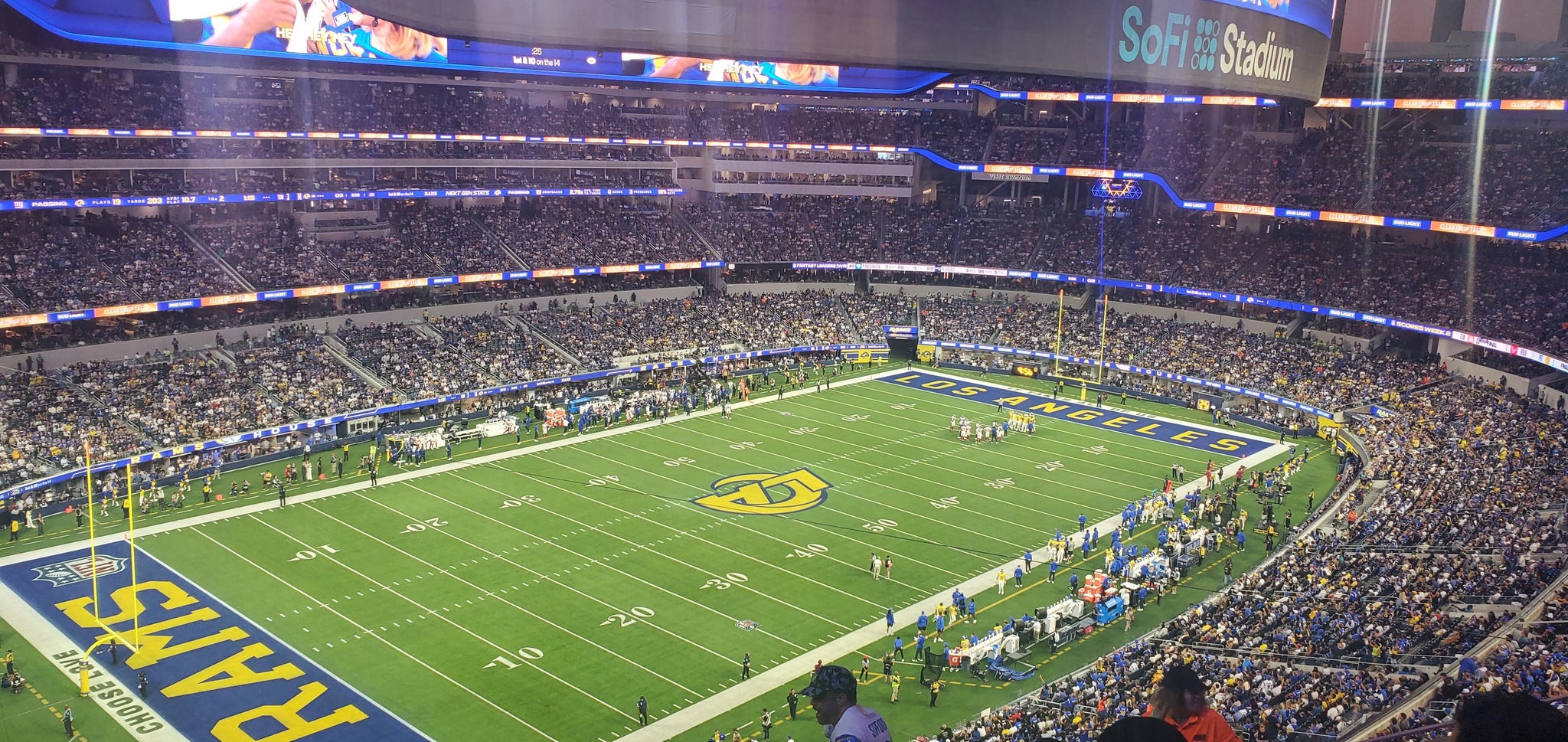 Real Fan View taken from Section 342 at SoFi Stadium by Rhonda R