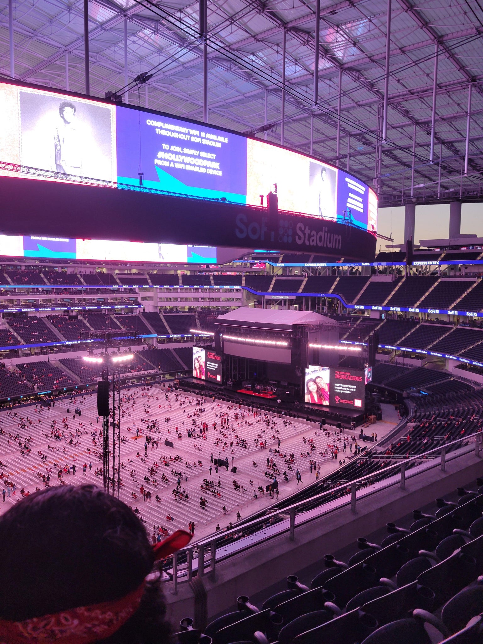 Real Fan View taken from Section 344 at SoFi Stadium by Tamara H