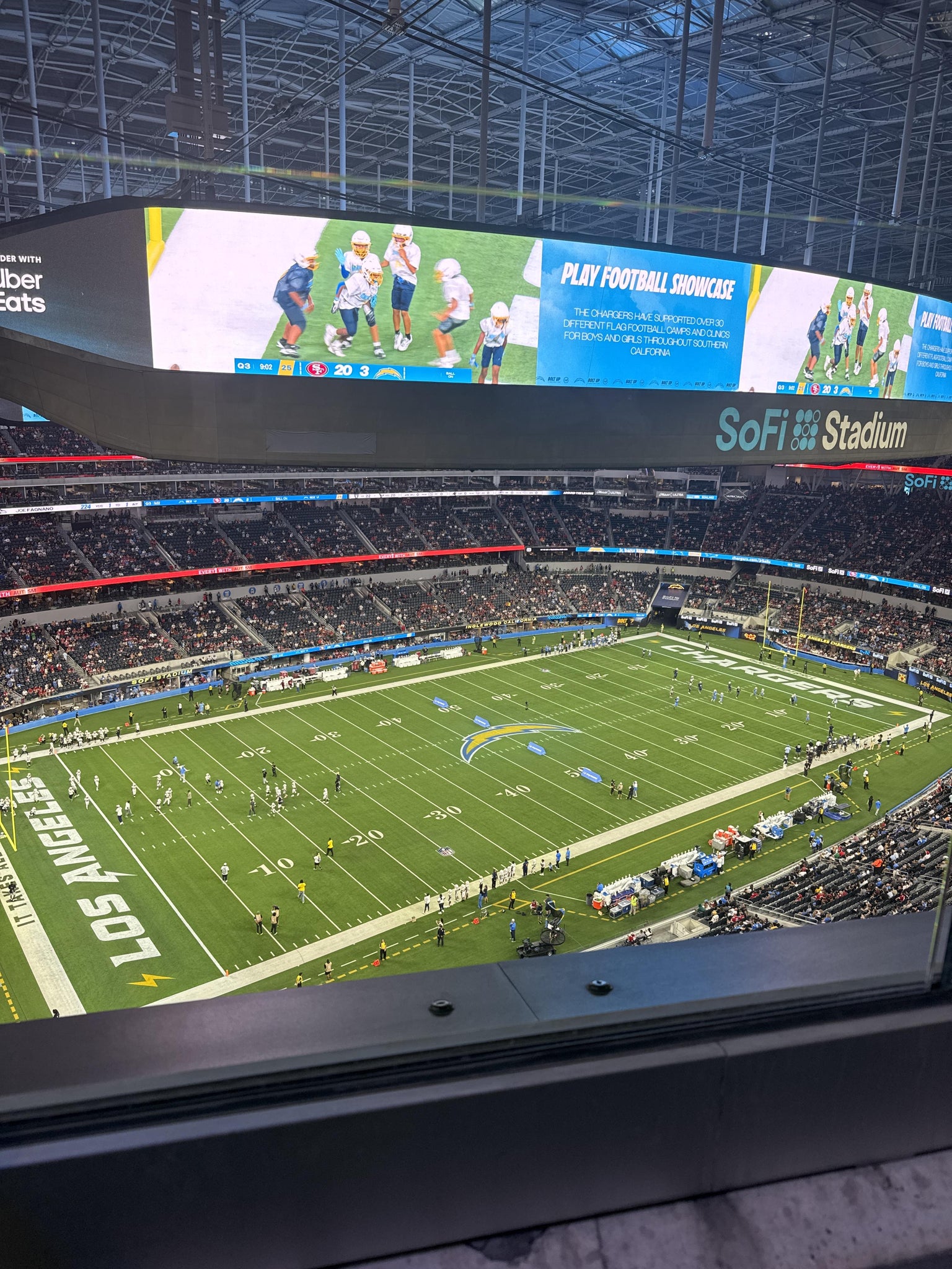 Real Fan View taken from Section 408 at SoFi Stadium by Maya M