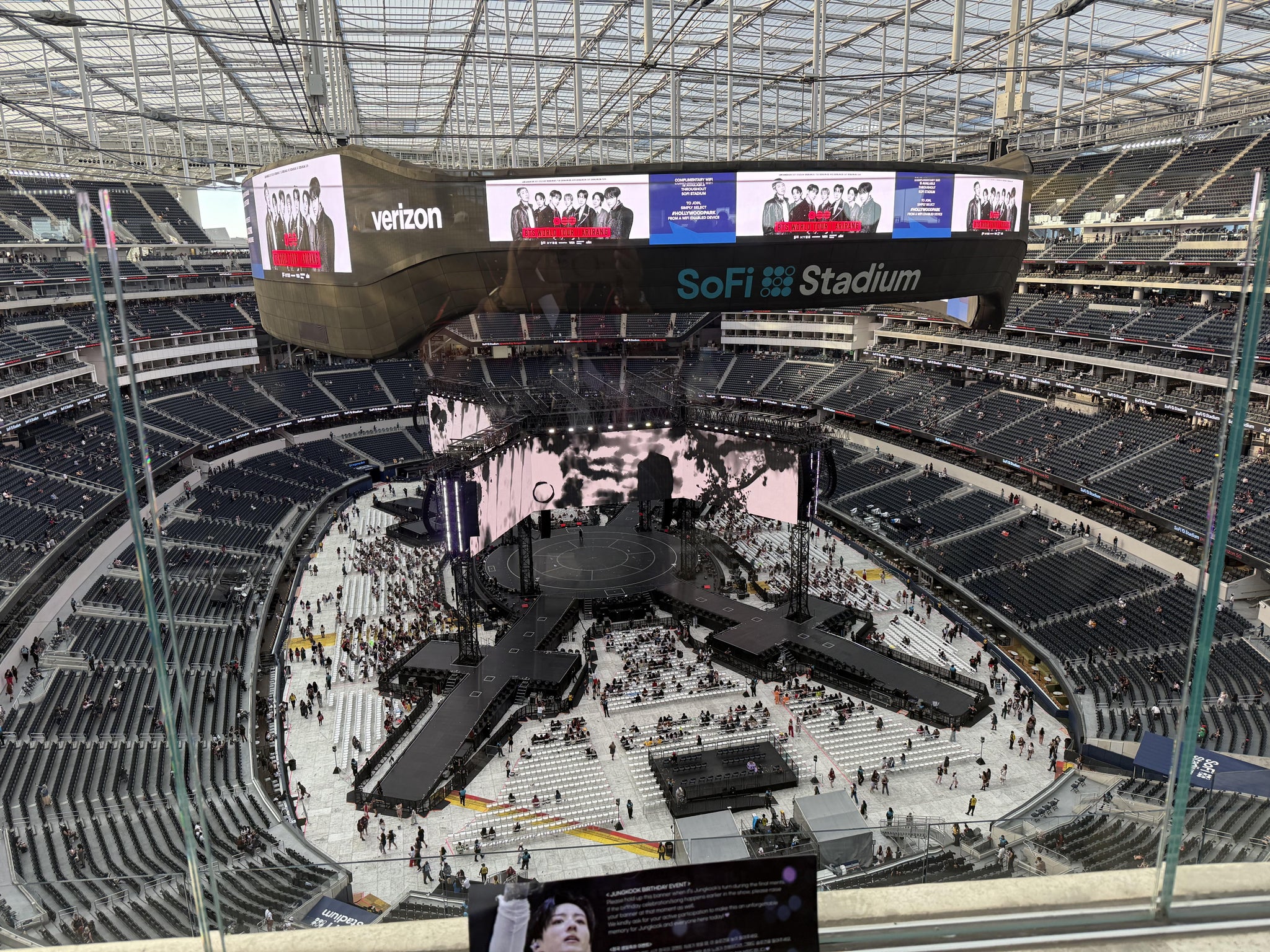 Real Fan View taken from Section 427 WC at SoFi Stadium by Lisa K