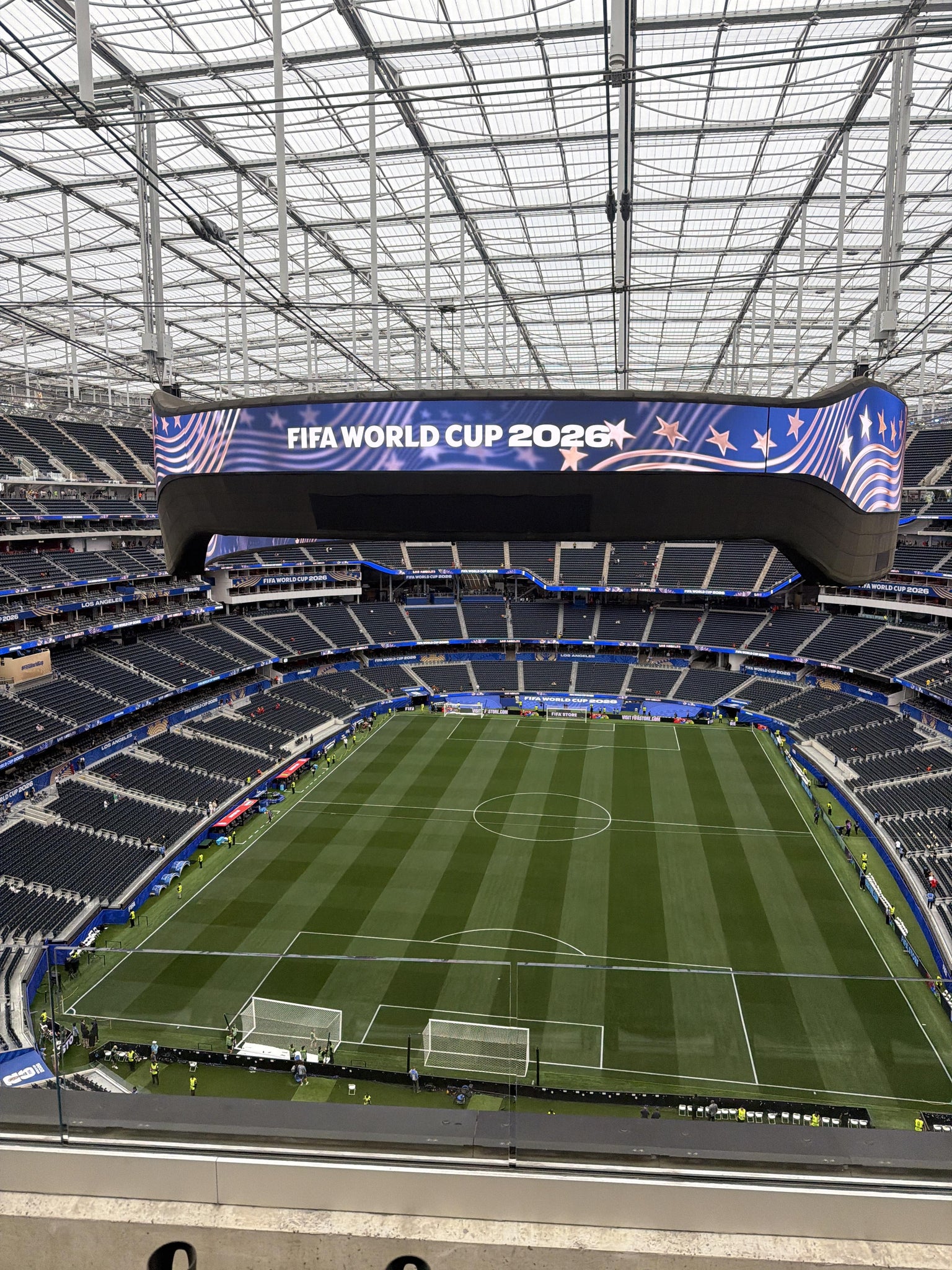 Real Fan View taken from Section 429 at SoFi Stadium by Mark N