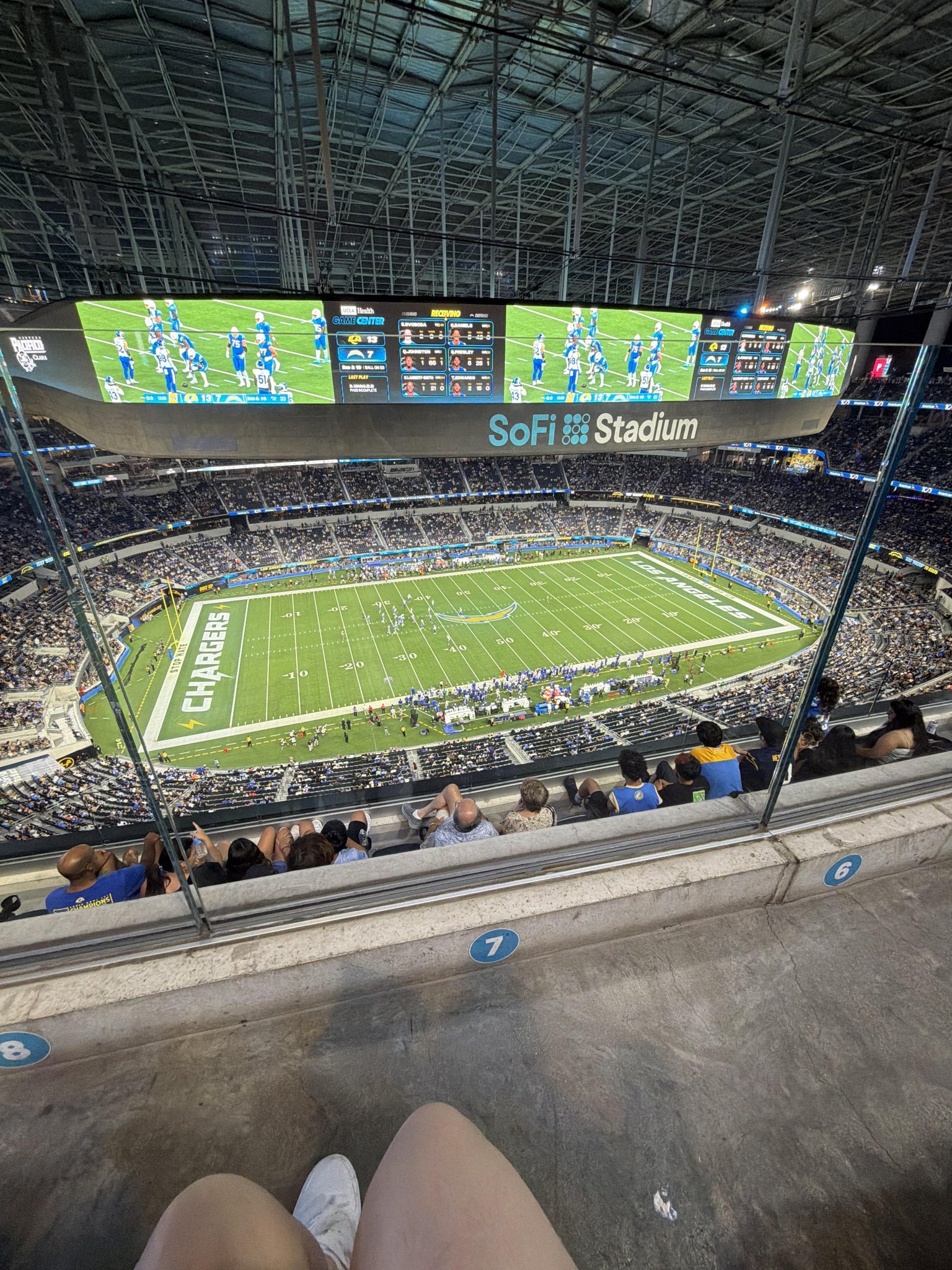 Real Fan View taken from Section 440 WC at SoFi Stadium by Gina S