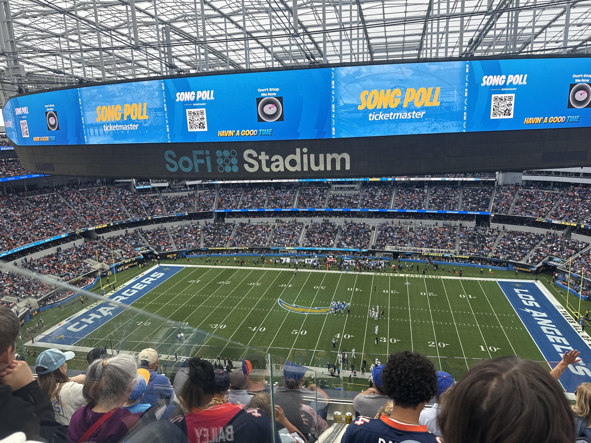 Real Fan View taken from Section 446 at SoFi Stadium by Michell F