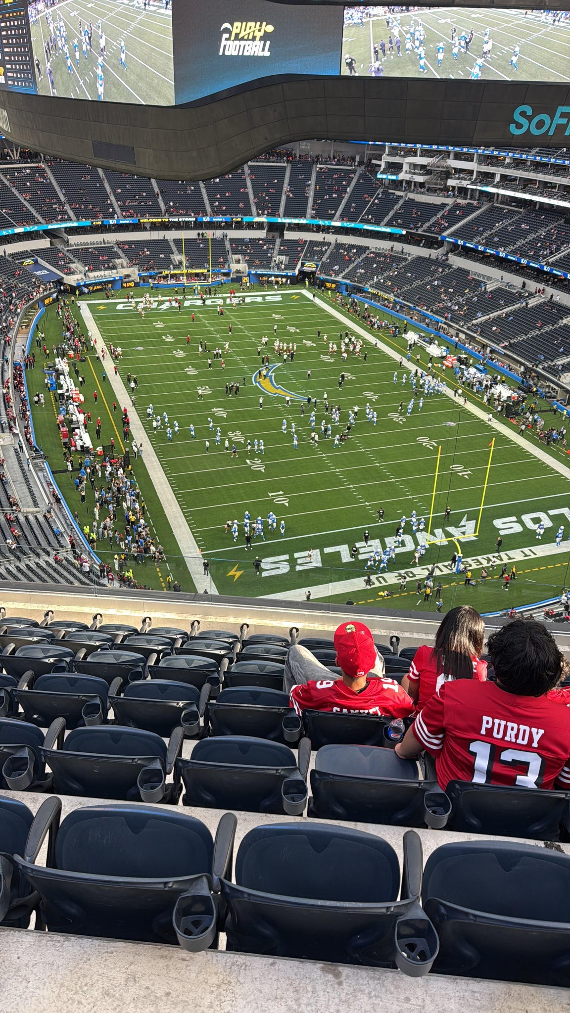 Real Fan View taken from Section 455 at SoFi Stadium by Ruben S