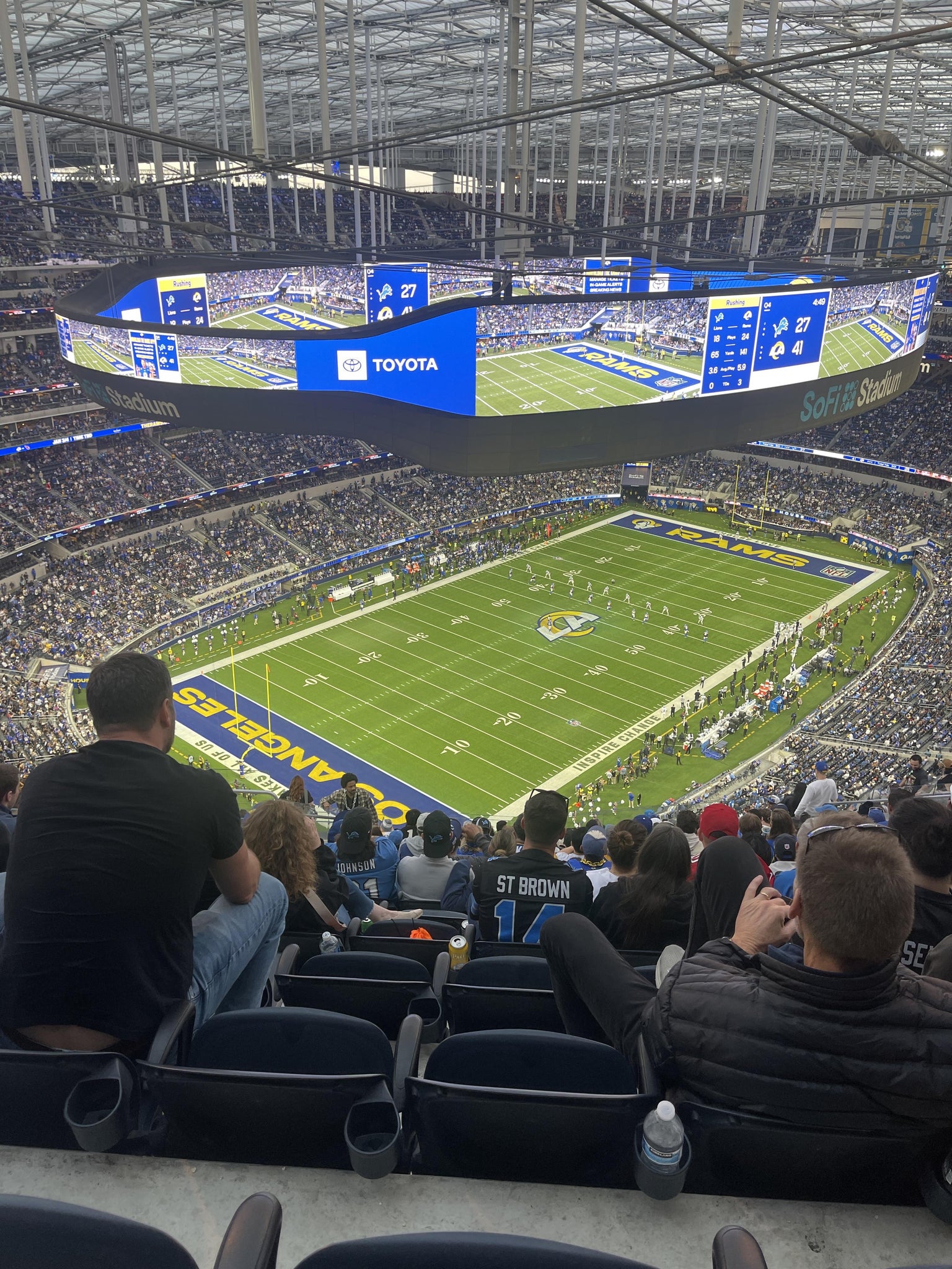 Real Fan View taken from Section 505 at SoFi Stadium by Anonymous User