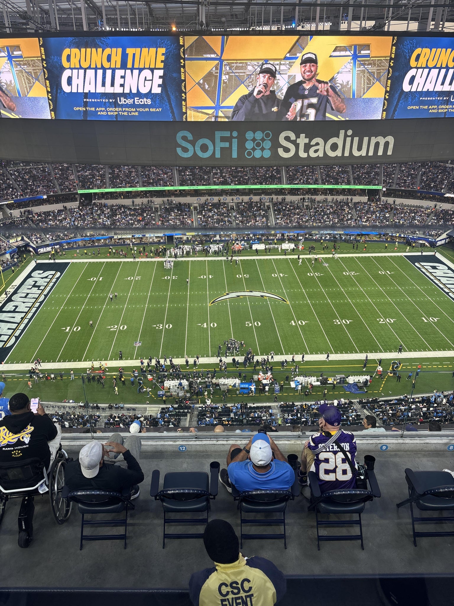 Real Fan View taken from Section 513 at SoFi Stadium by Arturo K