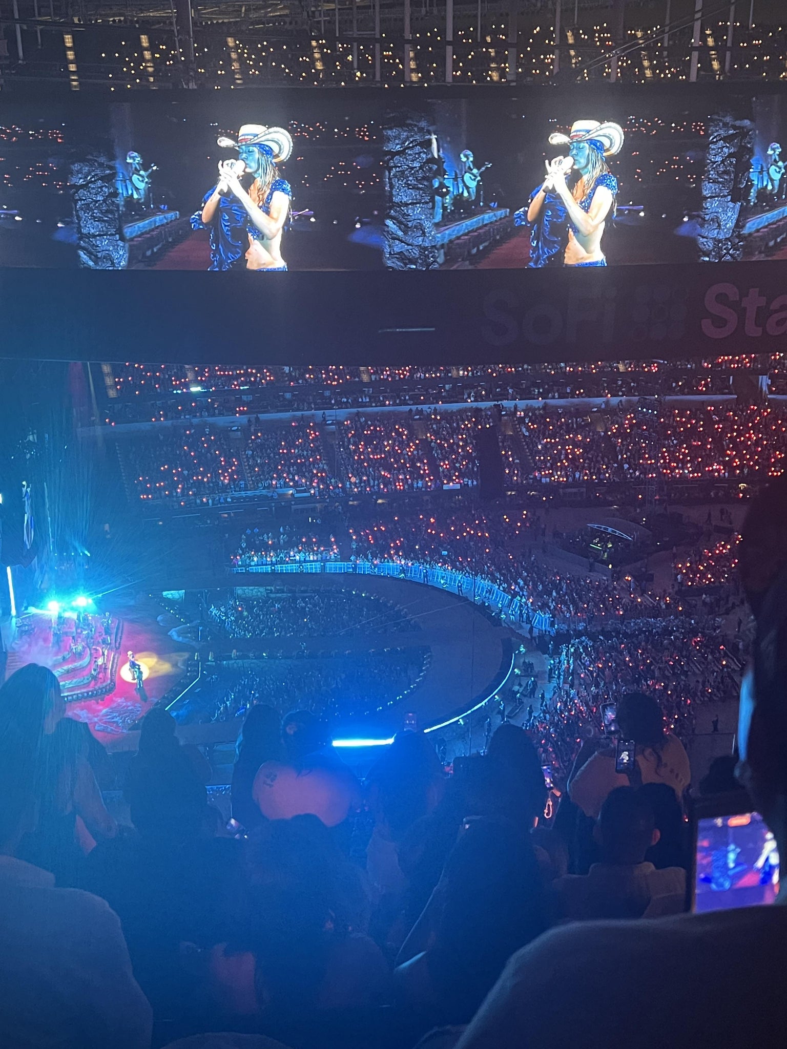 Real Fan View taken from Section 513 at SoFi Stadium by Miriam R