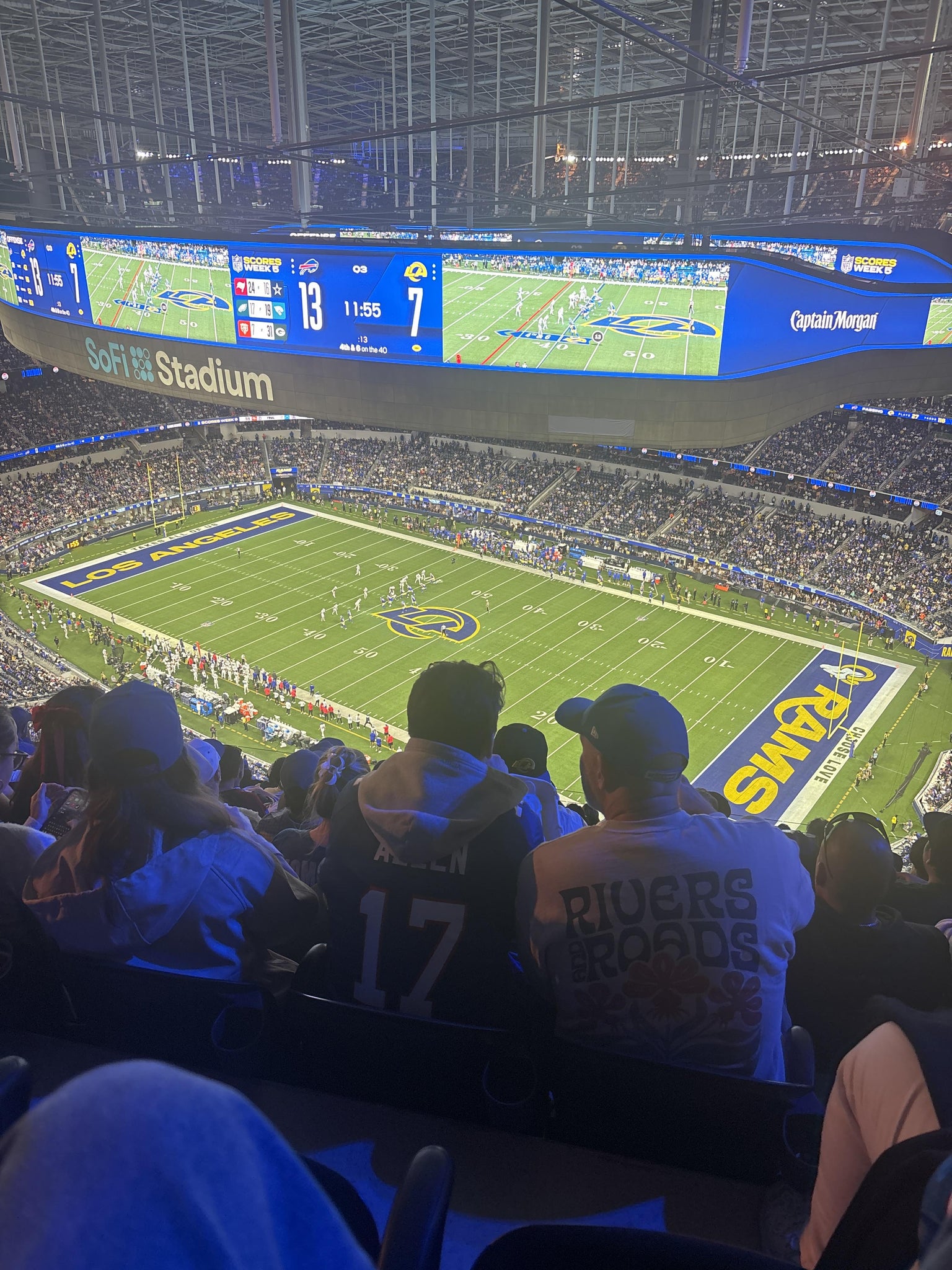 Real Fan View taken from Section 520 at SoFi Stadium by Lucas S