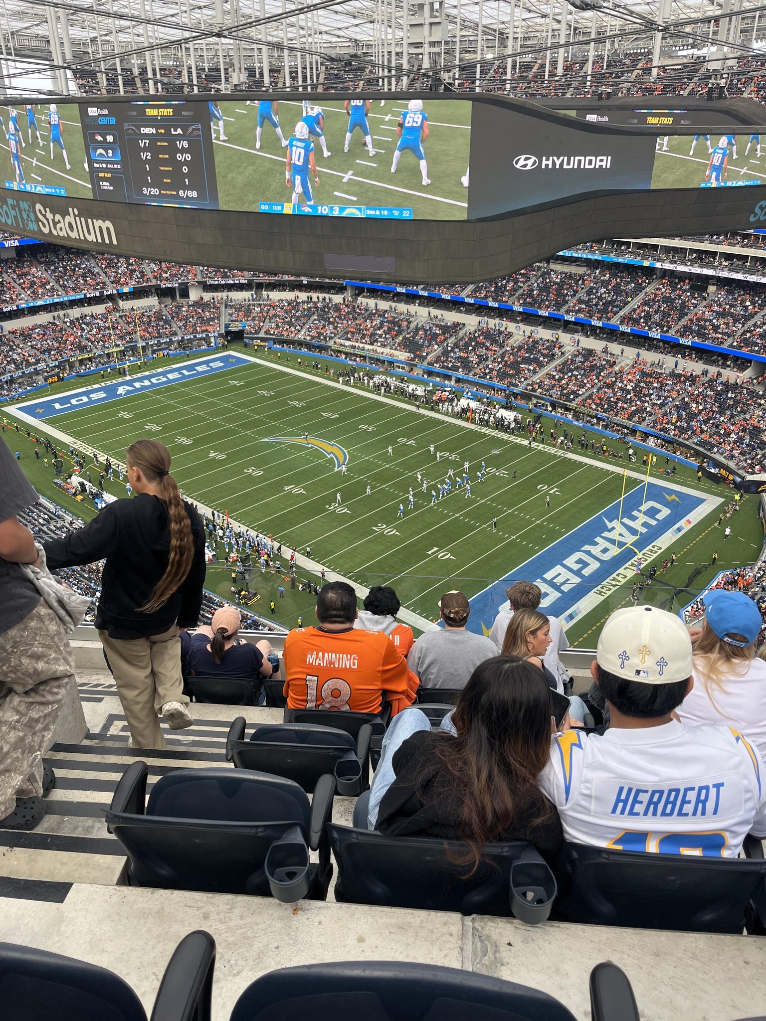 Real Fan View taken from Section 522 at SoFi Stadium by Itati R