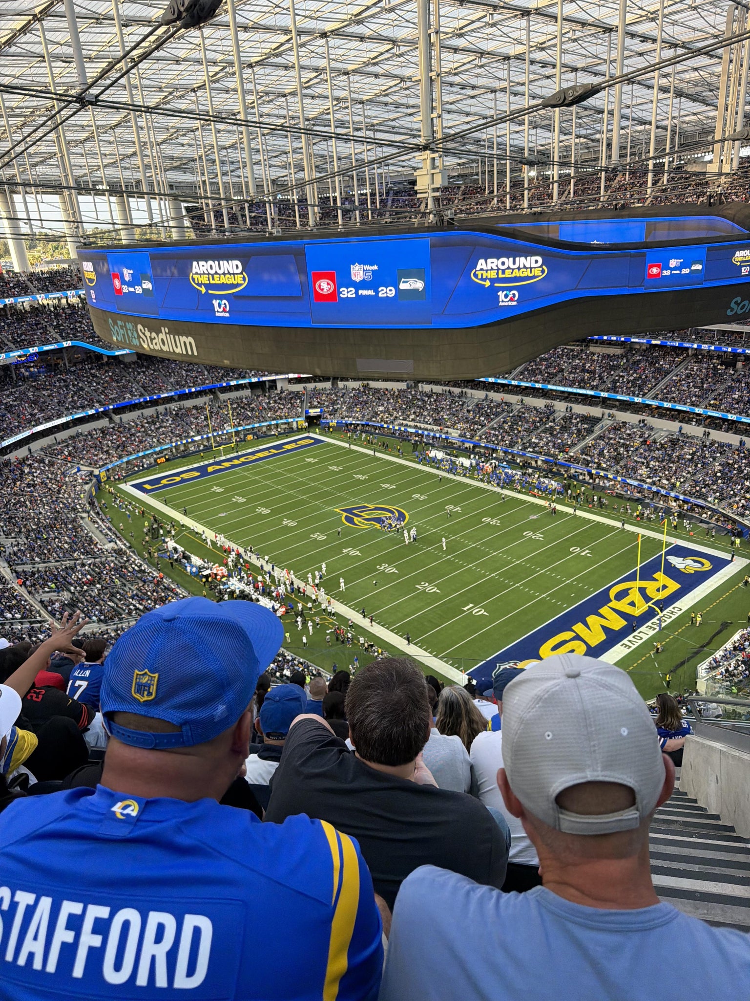Real Fan View taken from Section 522 at SoFi Stadium by Ashton O