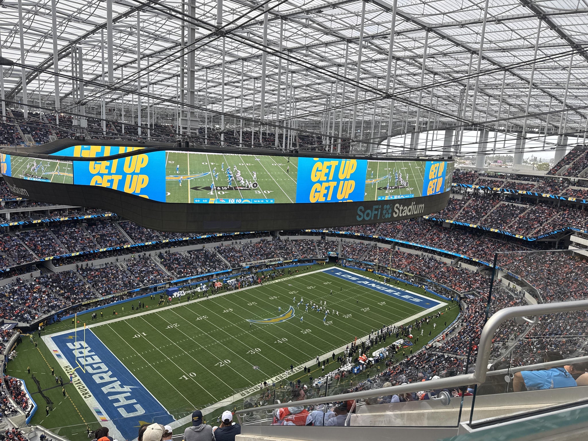 Real Fan View taken from Section 533 at SoFi Stadium by Maricela P