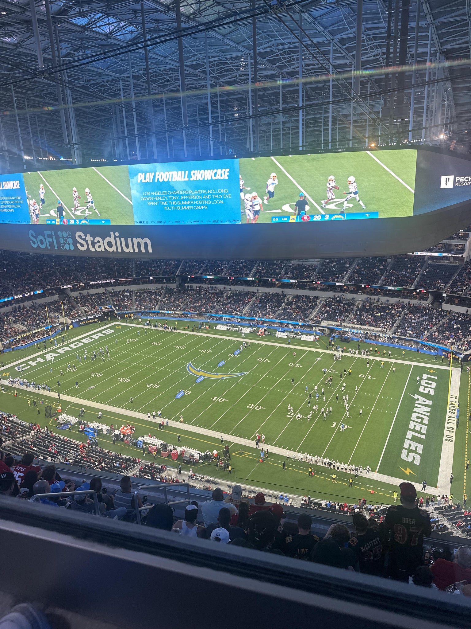 Real Fan View taken from Section 545 at SoFi Stadium by Jessica L