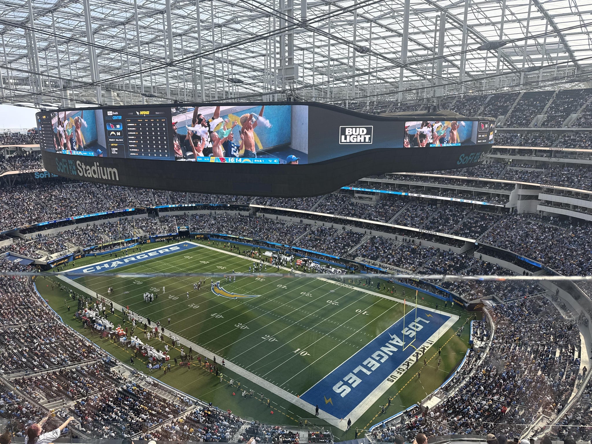 Real Fan View taken from Section 548 at SoFi Stadium by Barton M