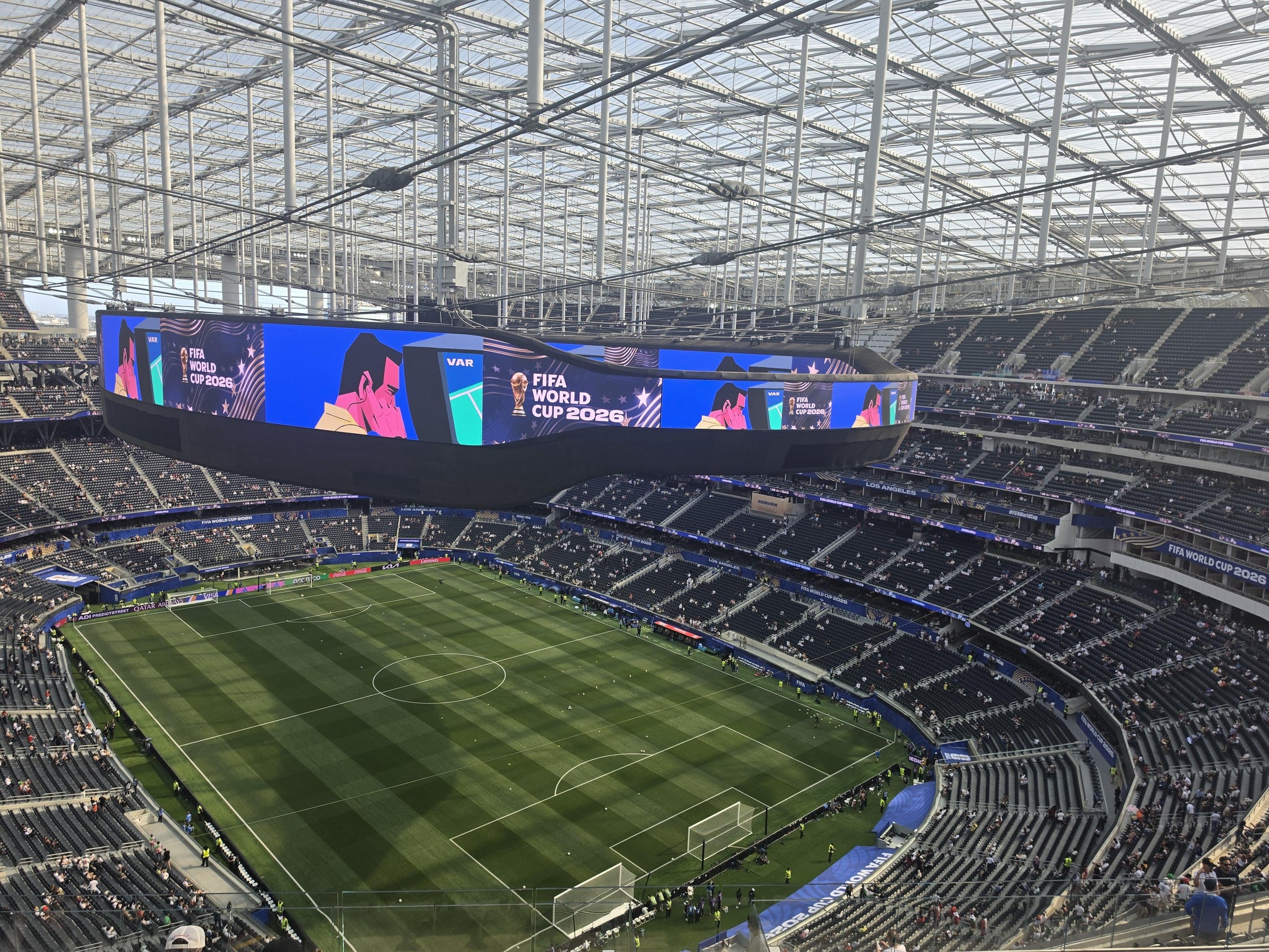 Real Fan View taken from Section 550 at SoFi Stadium by Veronica A