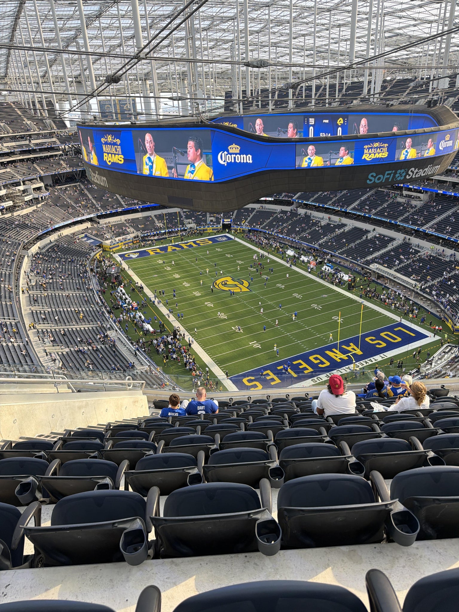 Real Fan View taken from Section 551 at SoFi Stadium by Bryan A