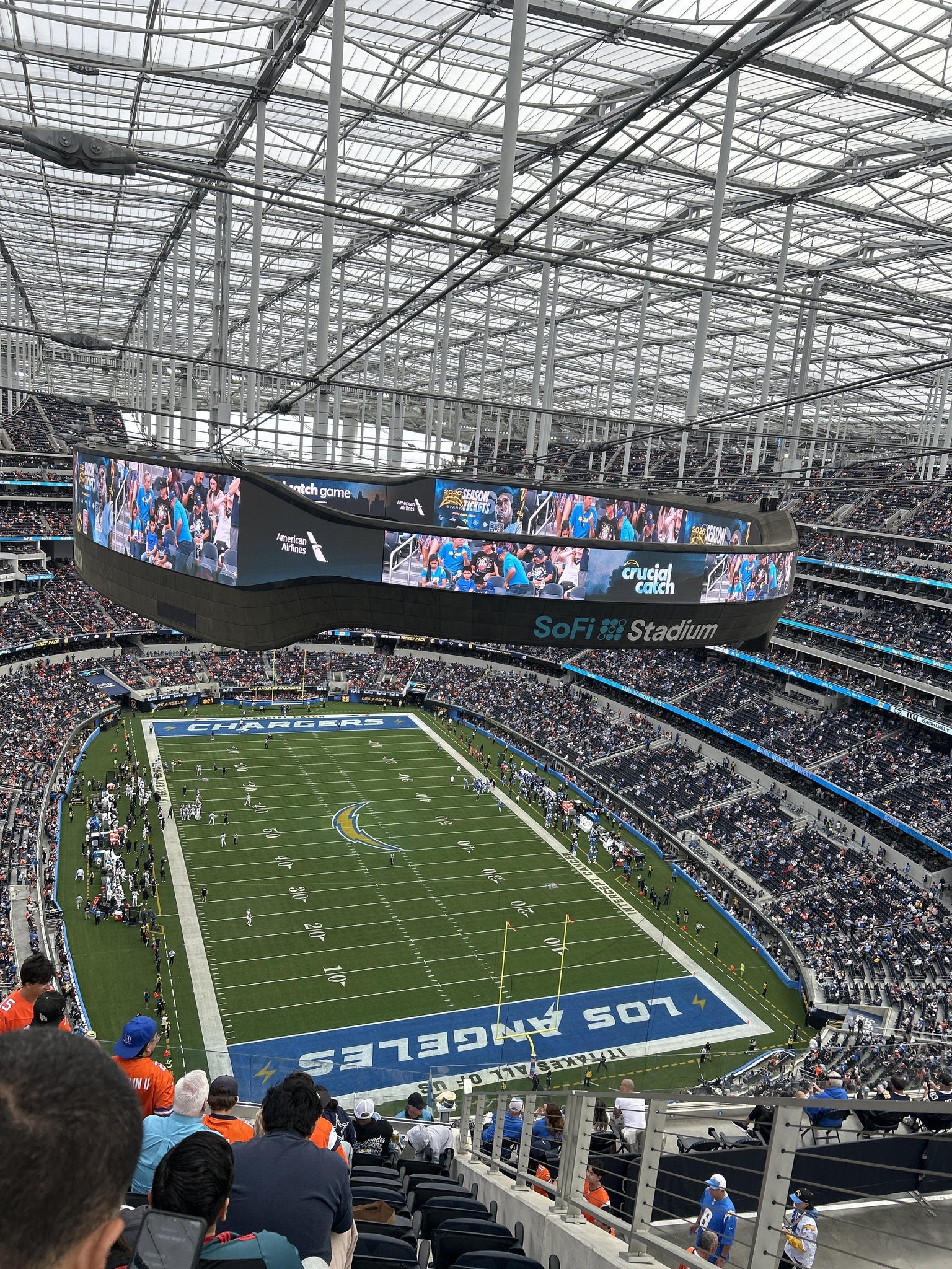 Real Fan View taken from Section 553 at SoFi Stadium by Adrian D
