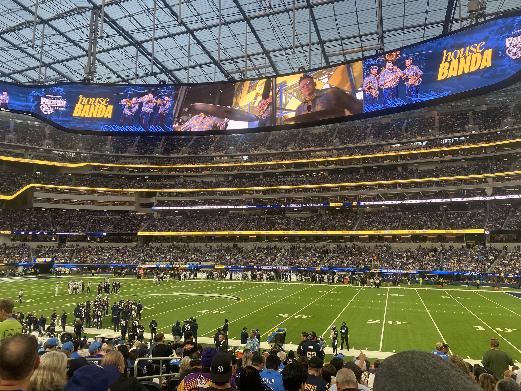 Real Fan View taken from Club 114 at SoFi Stadium by Alex J