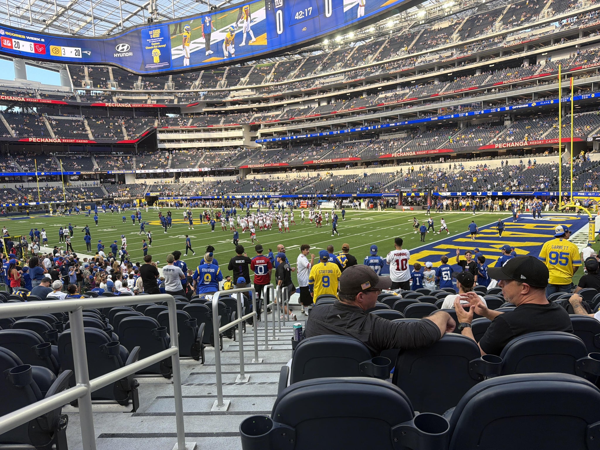 Real Fan View taken from Club 117 at SoFi Stadium by Nicholas O
