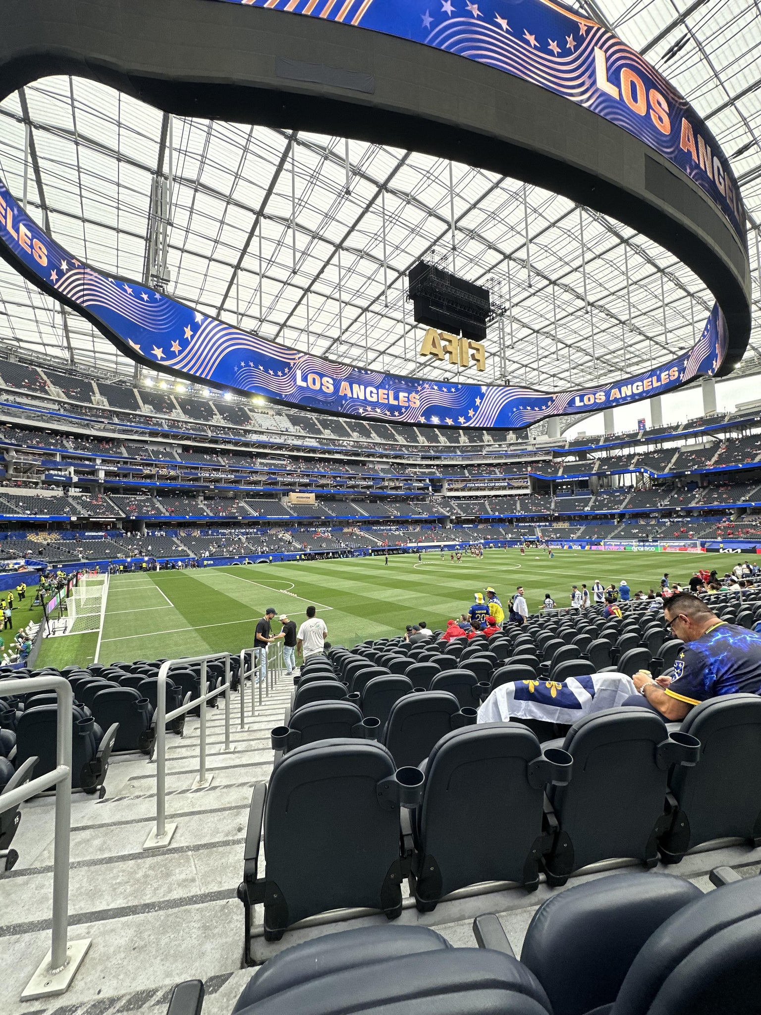 Real Fan View taken from Club 128 at SoFi Stadium by Christopher N