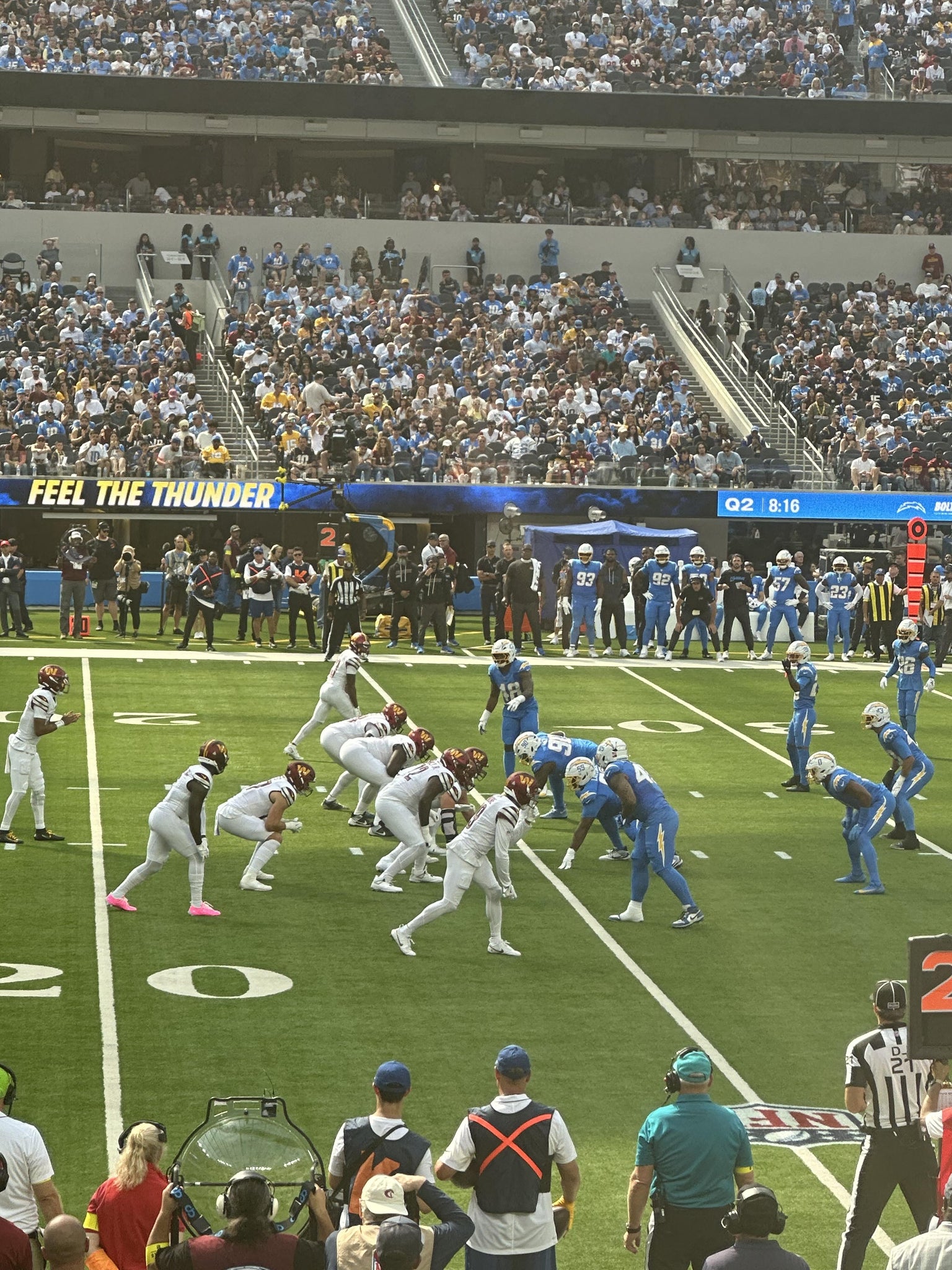 Real Fan View taken from Club 129 at SoFi Stadium by Michael K