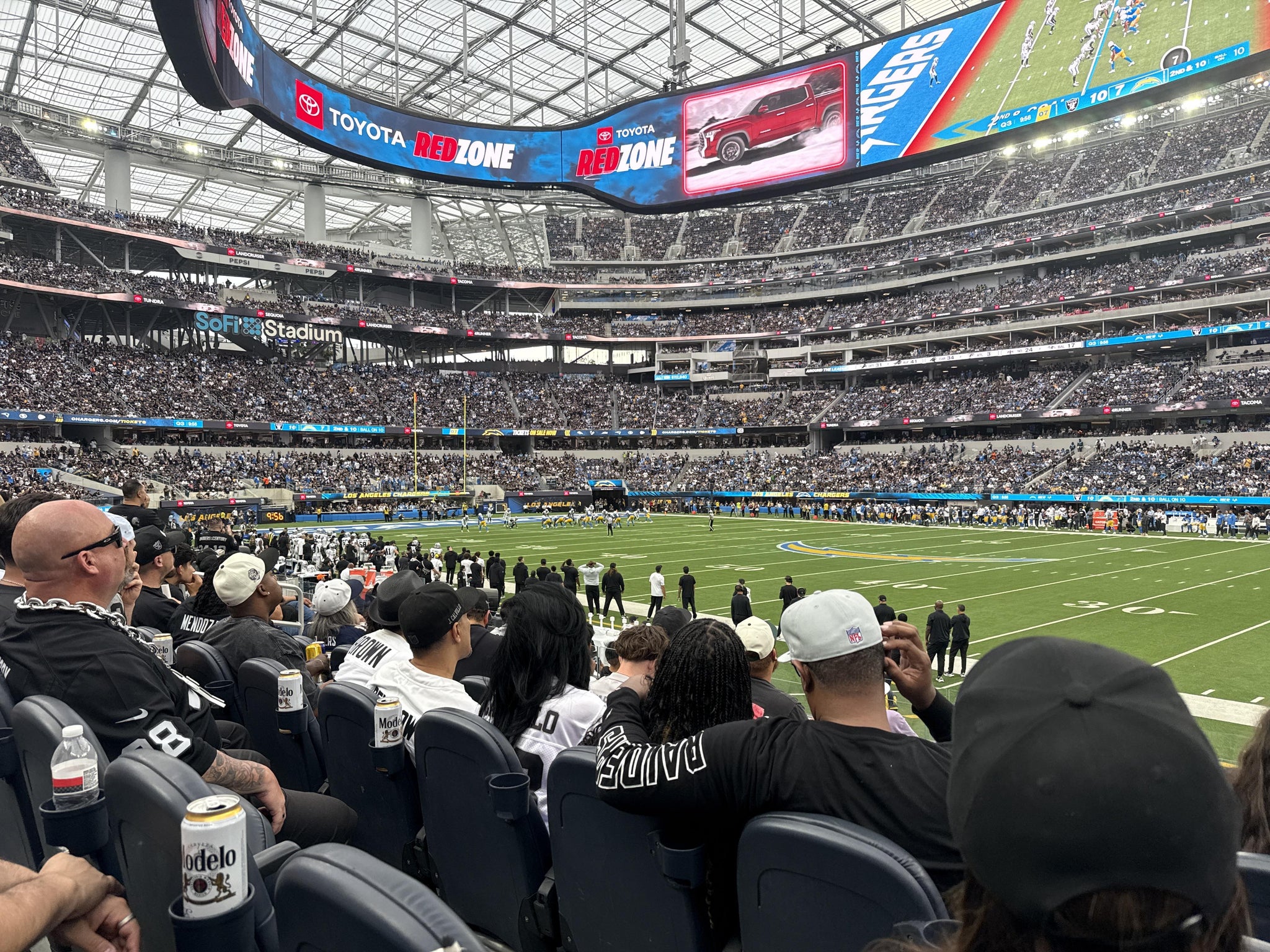 Real Fan View taken from Club 134 at SoFi Stadium by James H