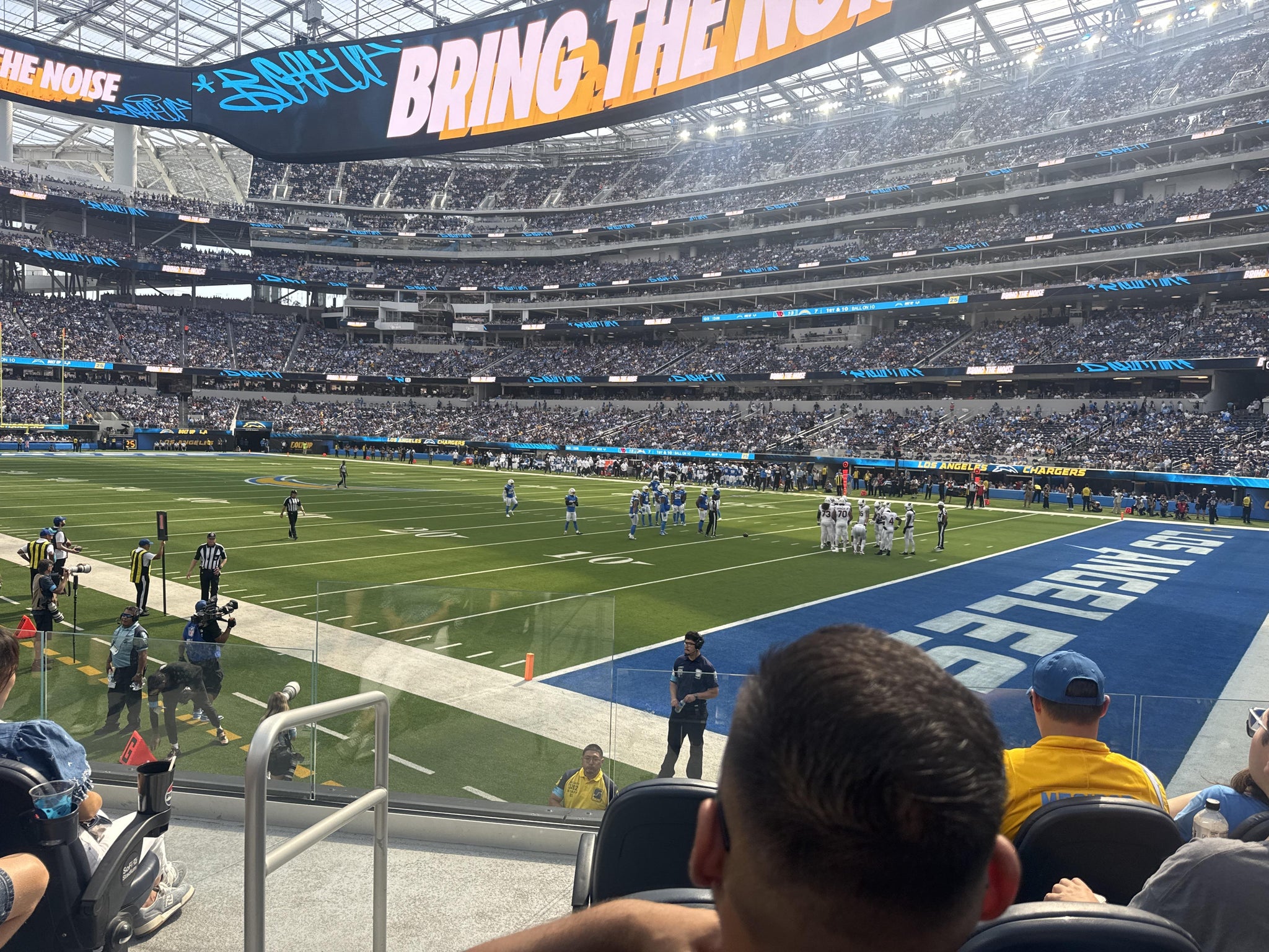 Real Fan View taken from Club 137 at SoFi Stadium by Anonymous User
