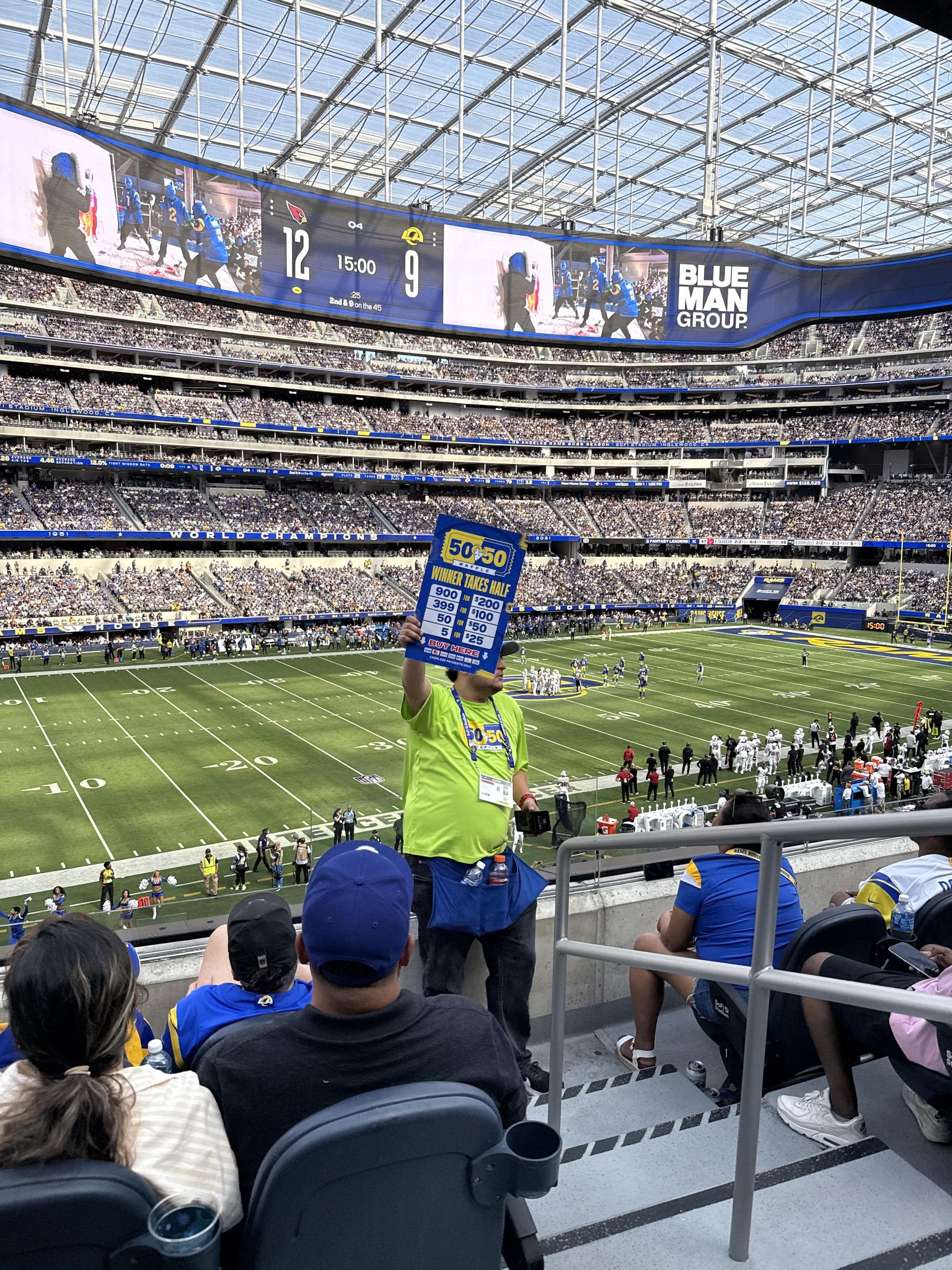 Real Fan View taken from Club 215 at SoFi Stadium by Anonymous User