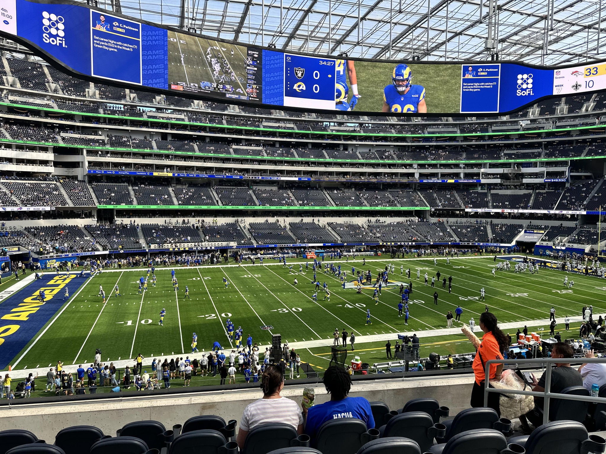 Real Fan View taken from Club 216 at SoFi Stadium by Juan M