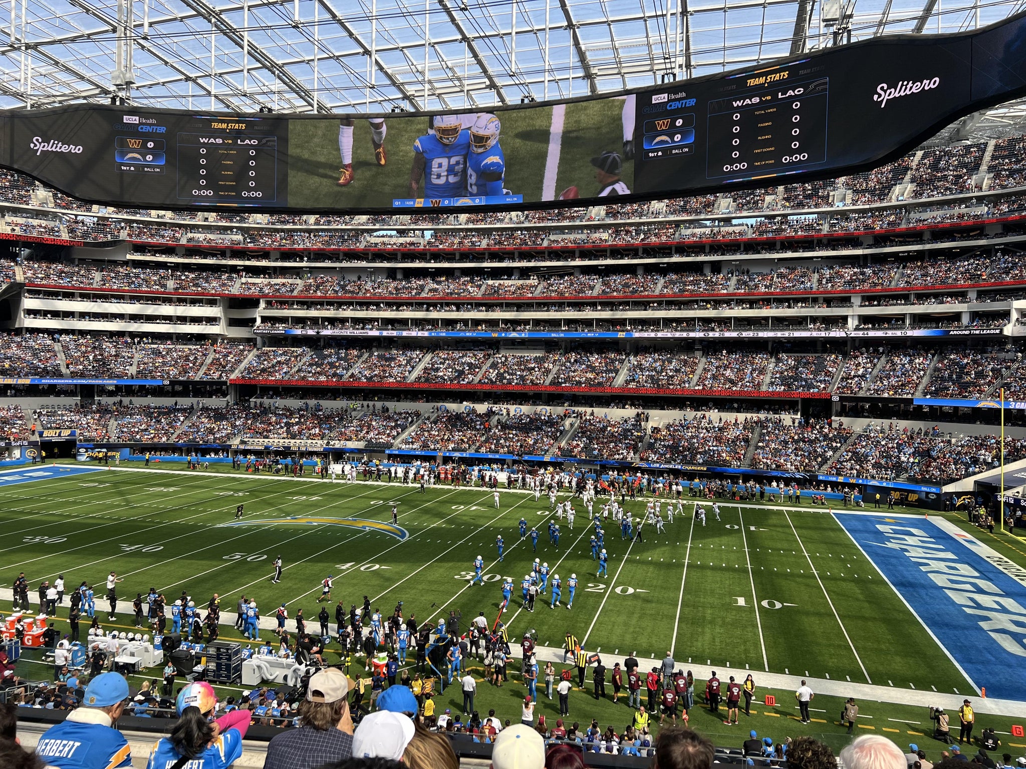 Real Fan View taken from Club 222 at SoFi Stadium by Pam B