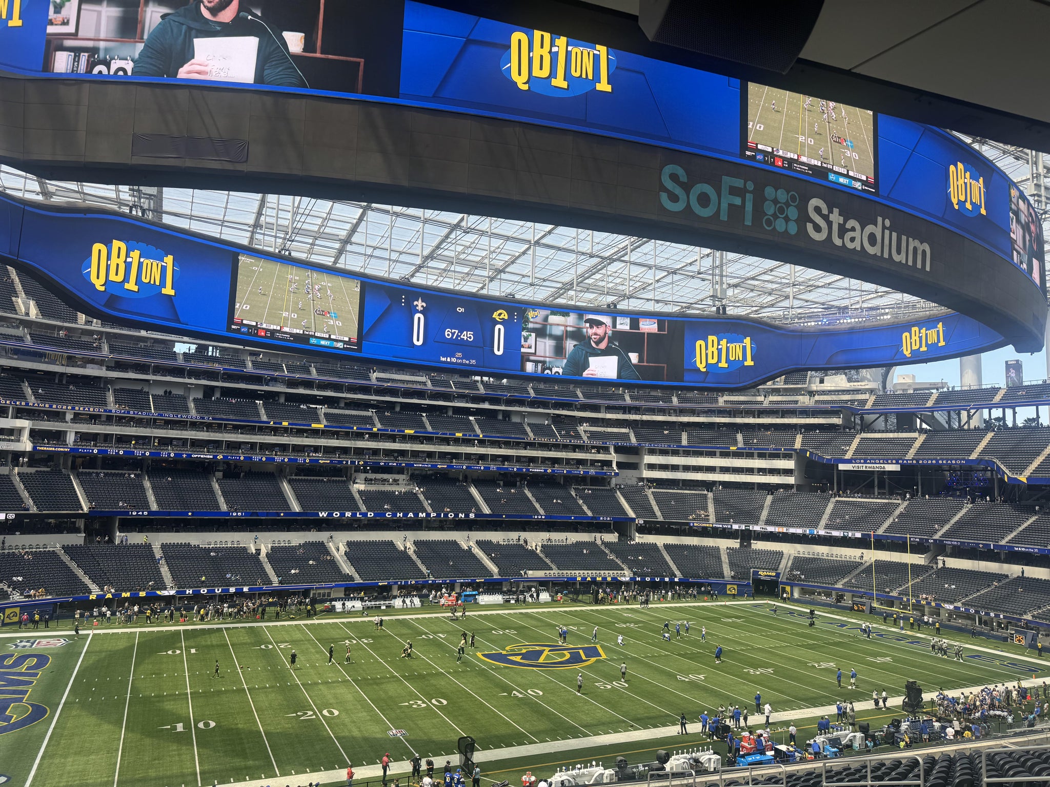 Real Fan View taken from Club 242 at SoFi Stadium by Ryan S