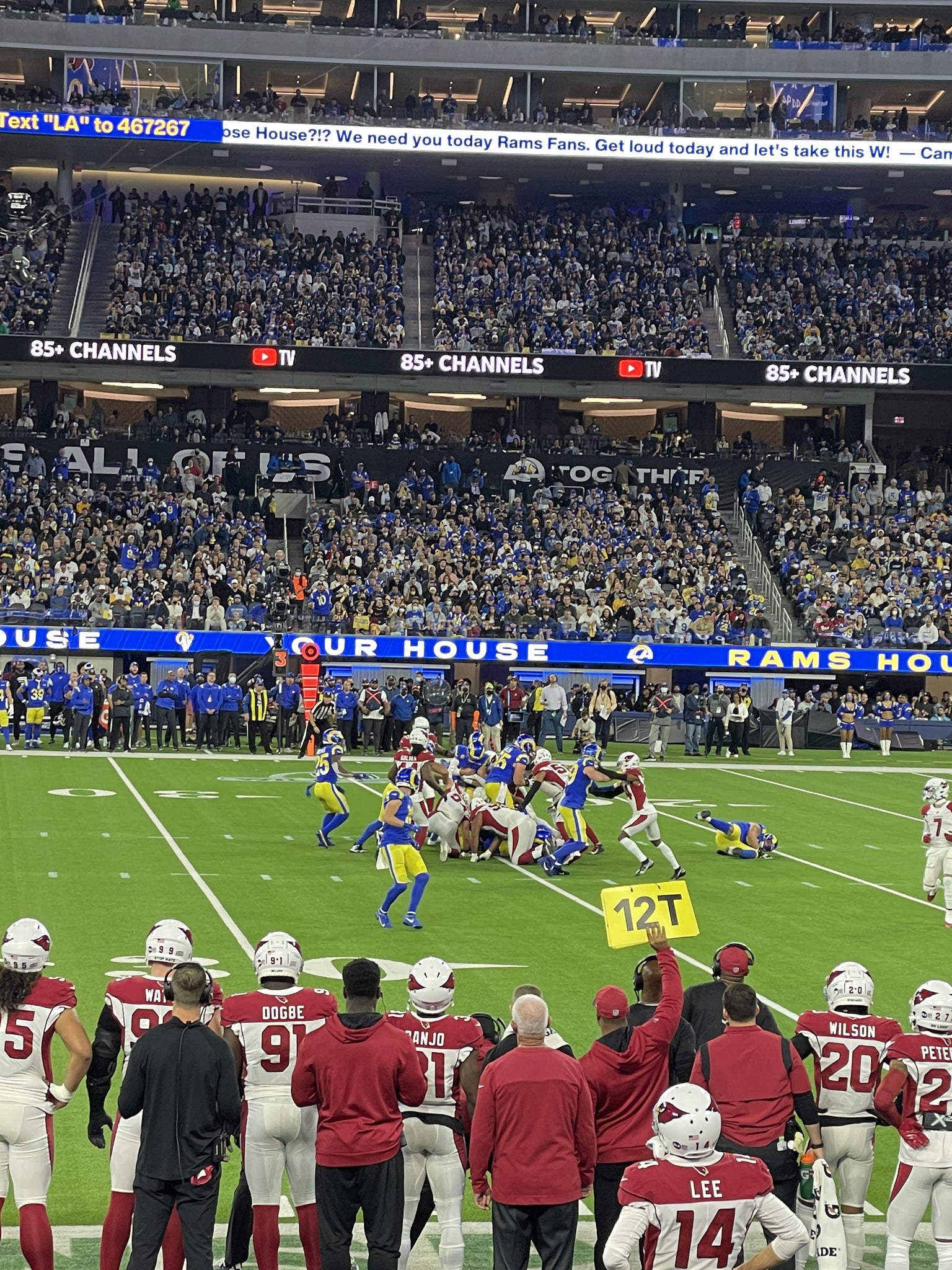 Real Fan View taken from Section VIP 113 at SoFi Stadium by Francisco G