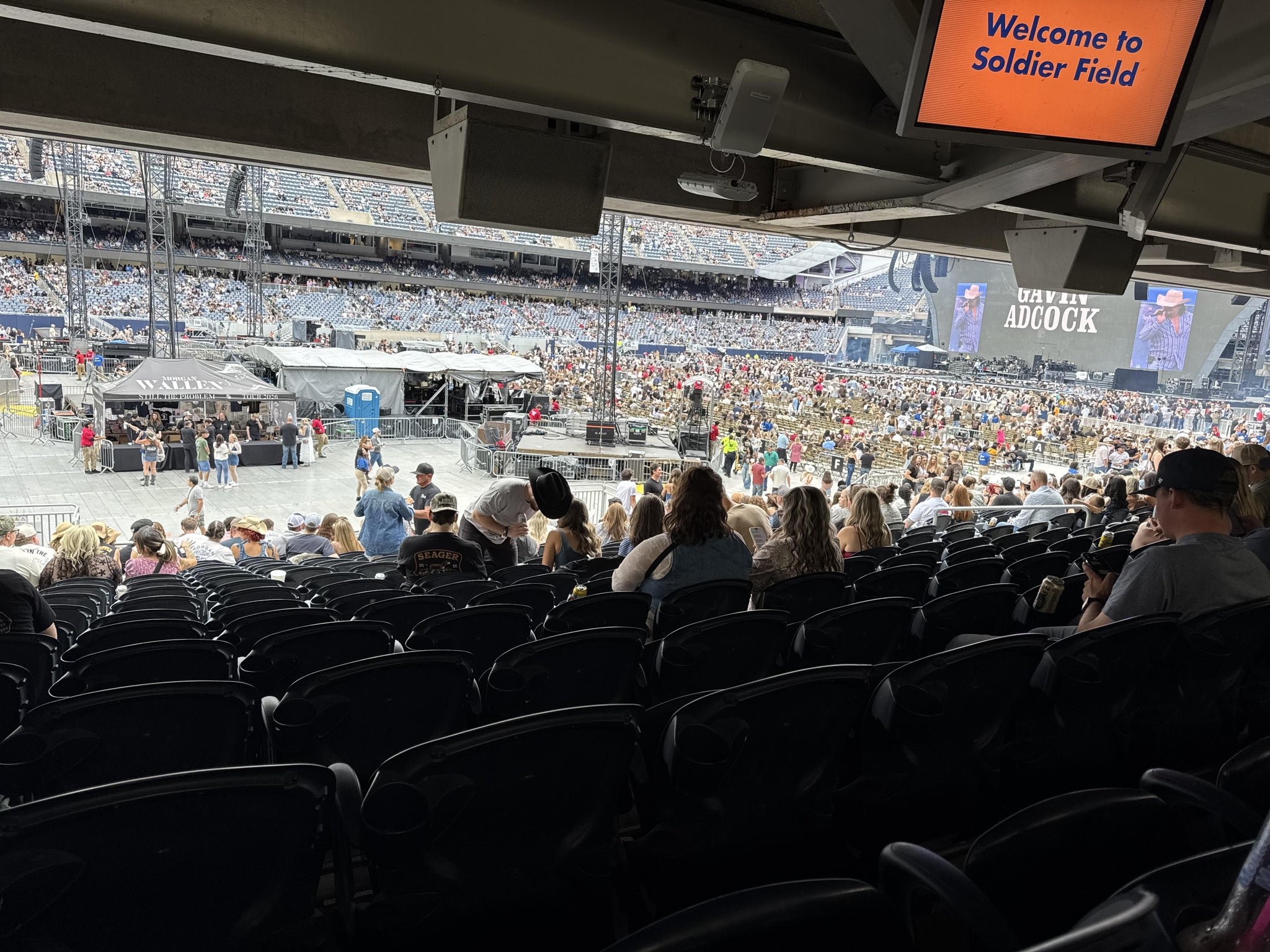 Real Fan View taken from Section 113 at Soldier Field by Laura T