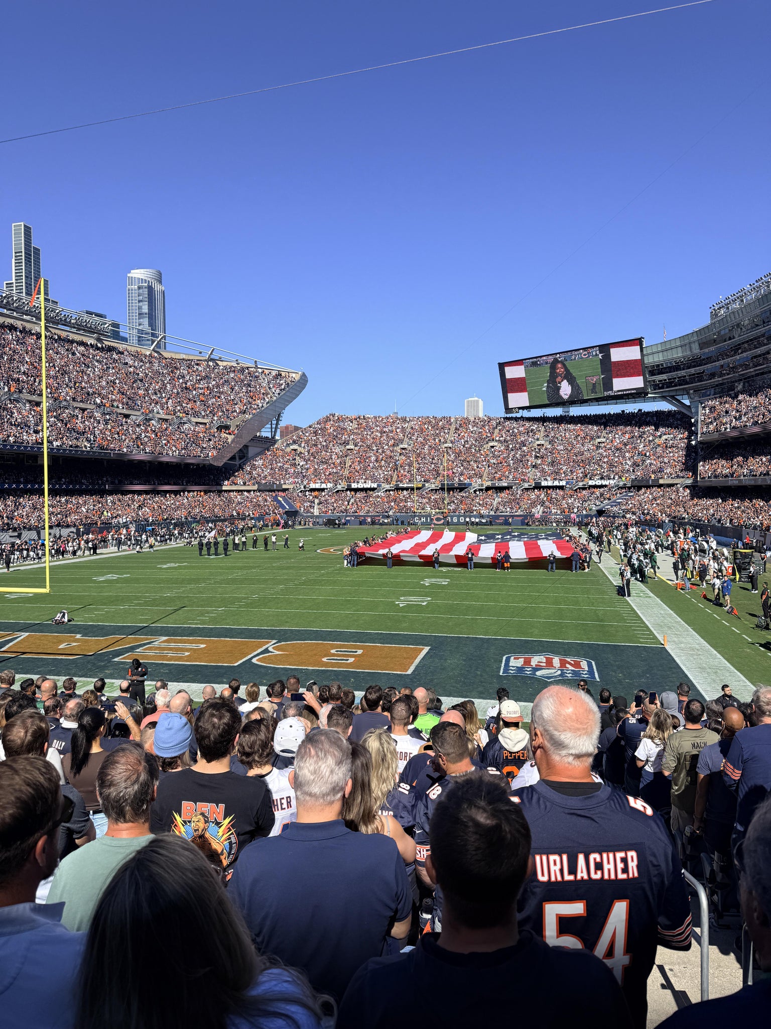 Real Fan View taken from Section 121 at Soldier Field by John B