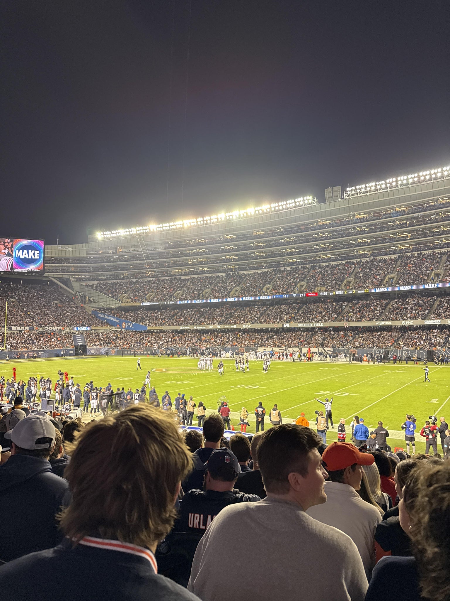 Real Fan View taken from Section 132 at Soldier Field by Claire R