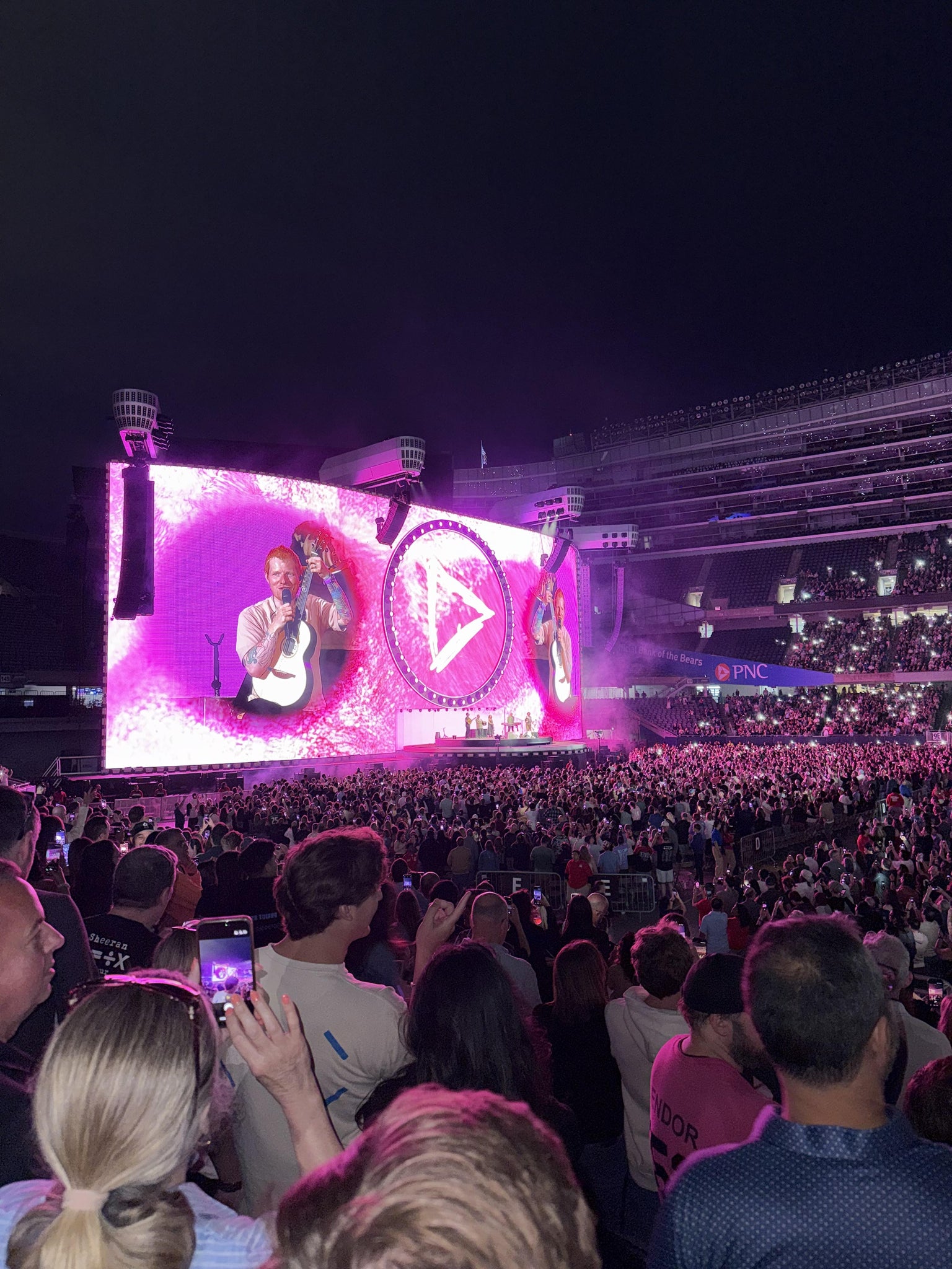 Vue réelle des fans prise de la Section 140 au site Soldier Field par Rachel L