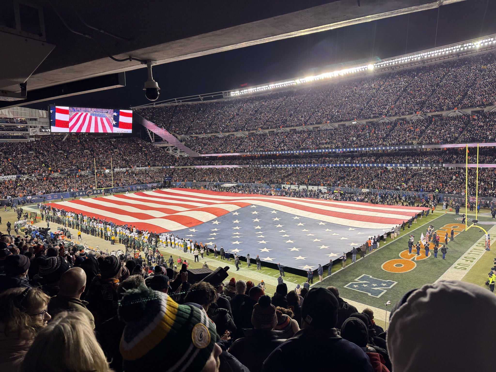 Real Fan View taken from 203 Club at Soldier Field by Robert L