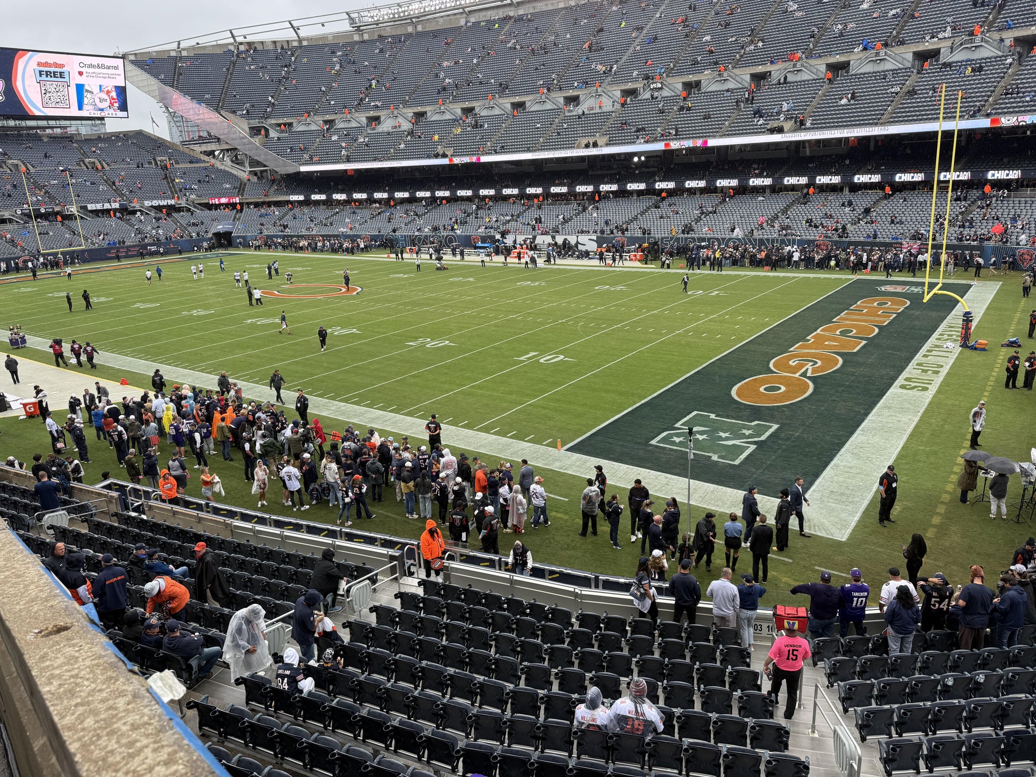 Real Fan View taken from 203 Club at Soldier Field by Bill M