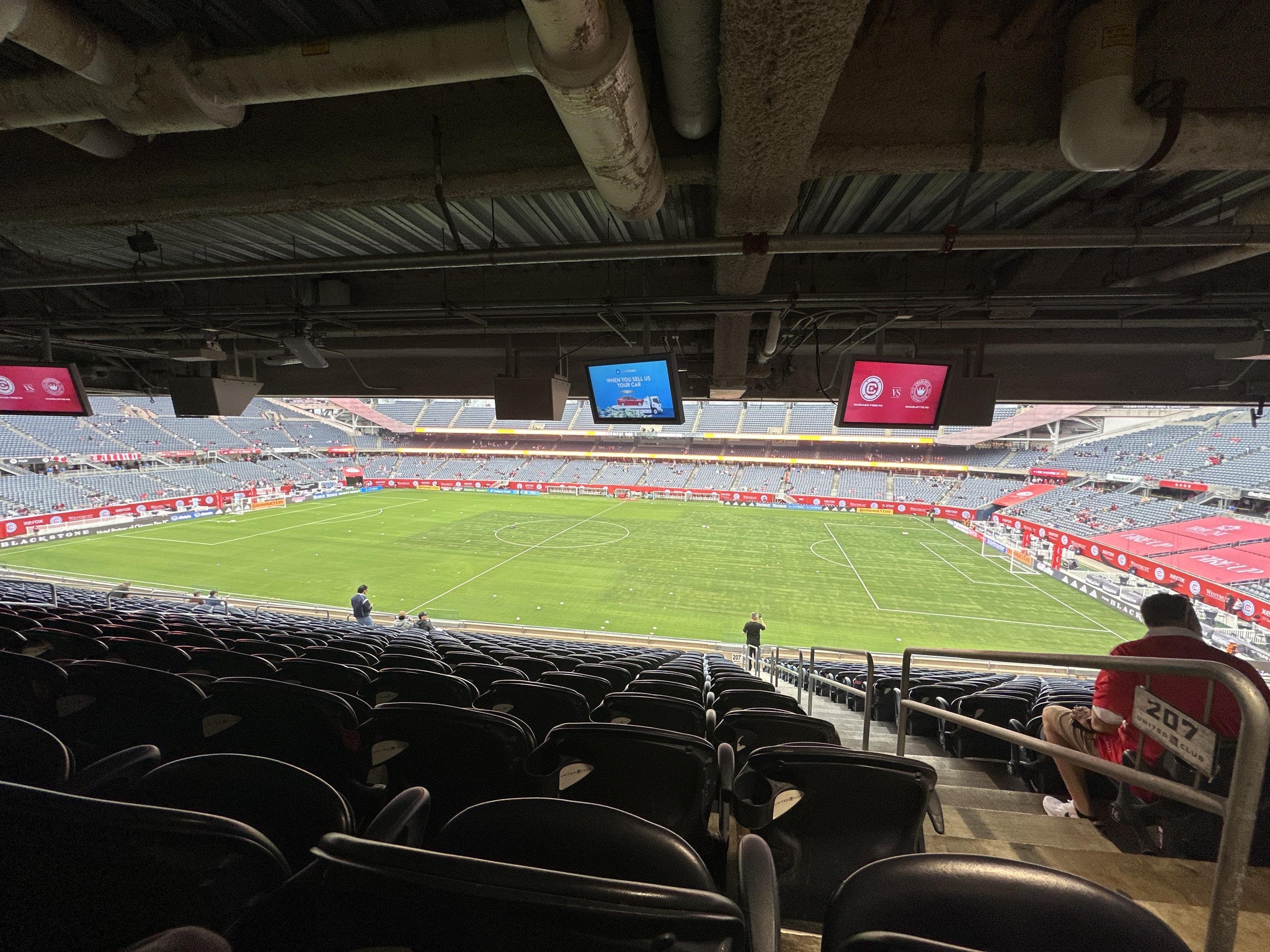 Real Fan View taken from 207 Club at Soldier Field by Justin K