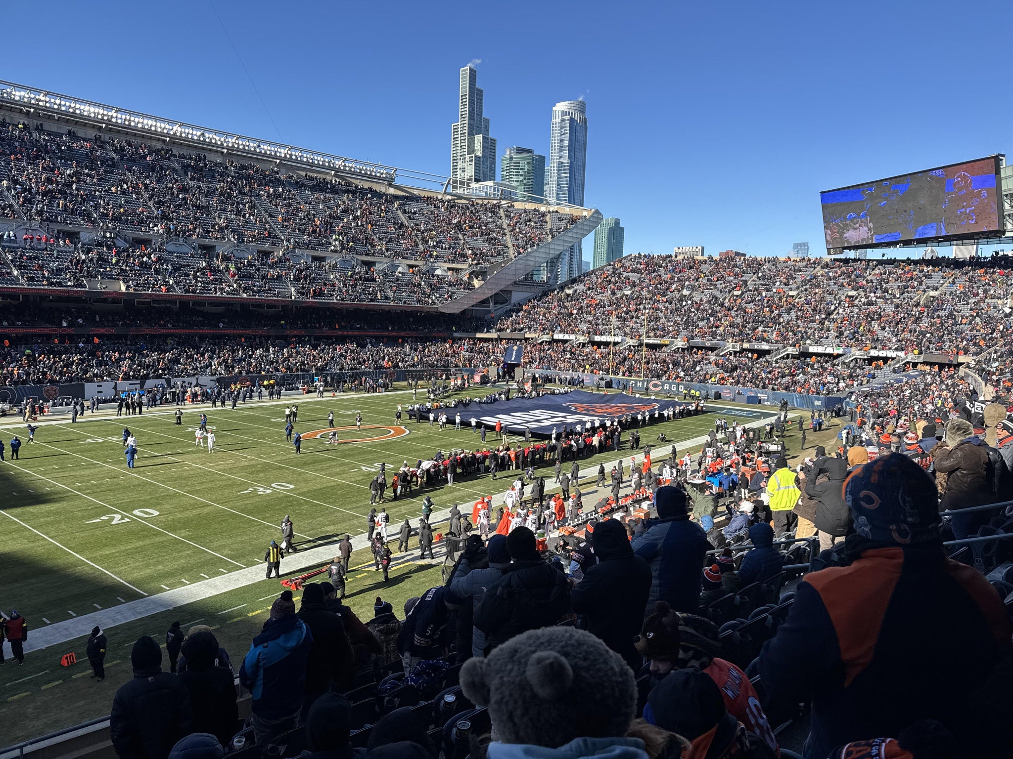 Real Fan View taken from 213 Club at Soldier Field by Robert L