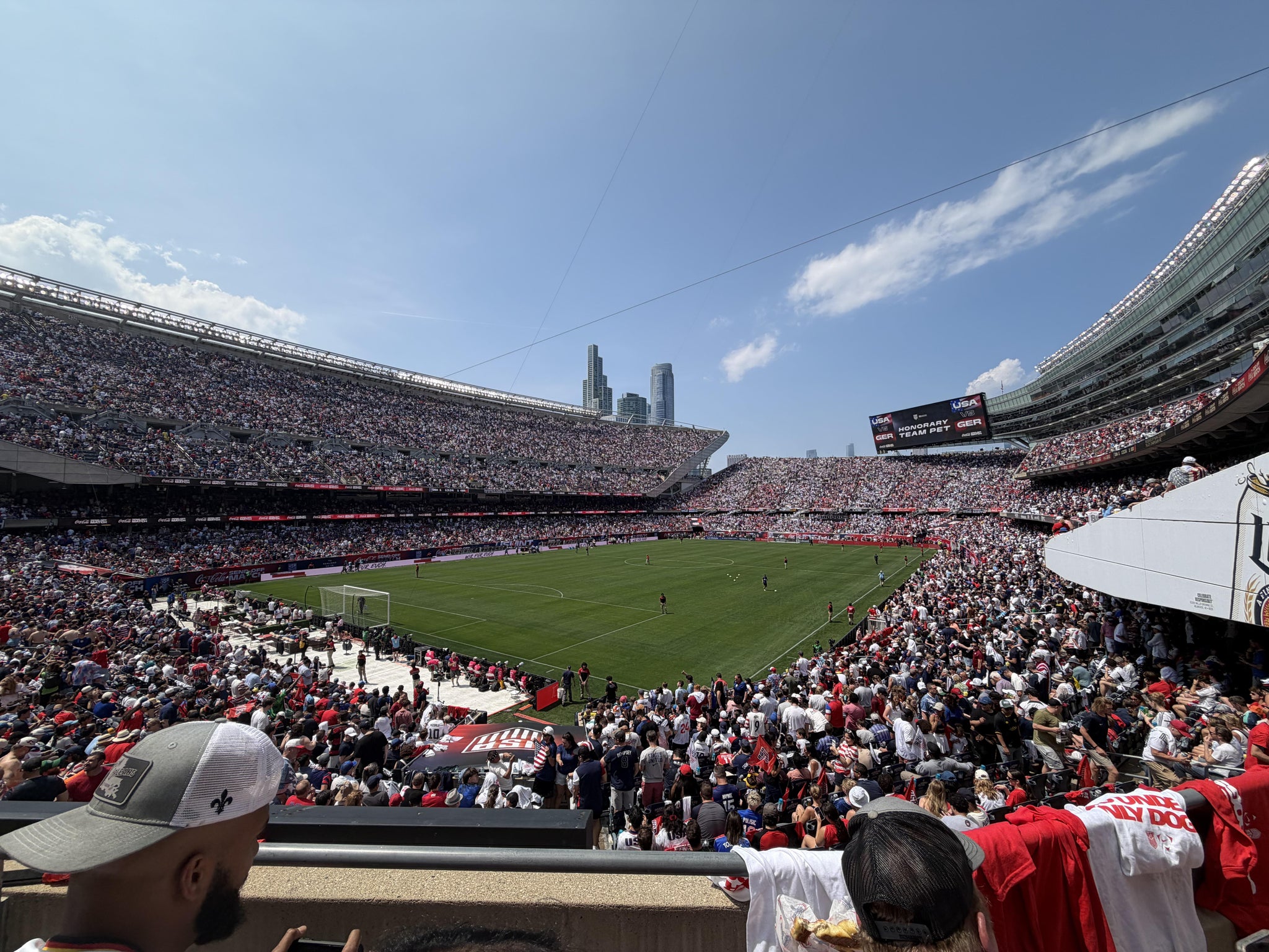 Vue réelle des fans prise de la Section 218 au site Soldier Field par Kathryn E