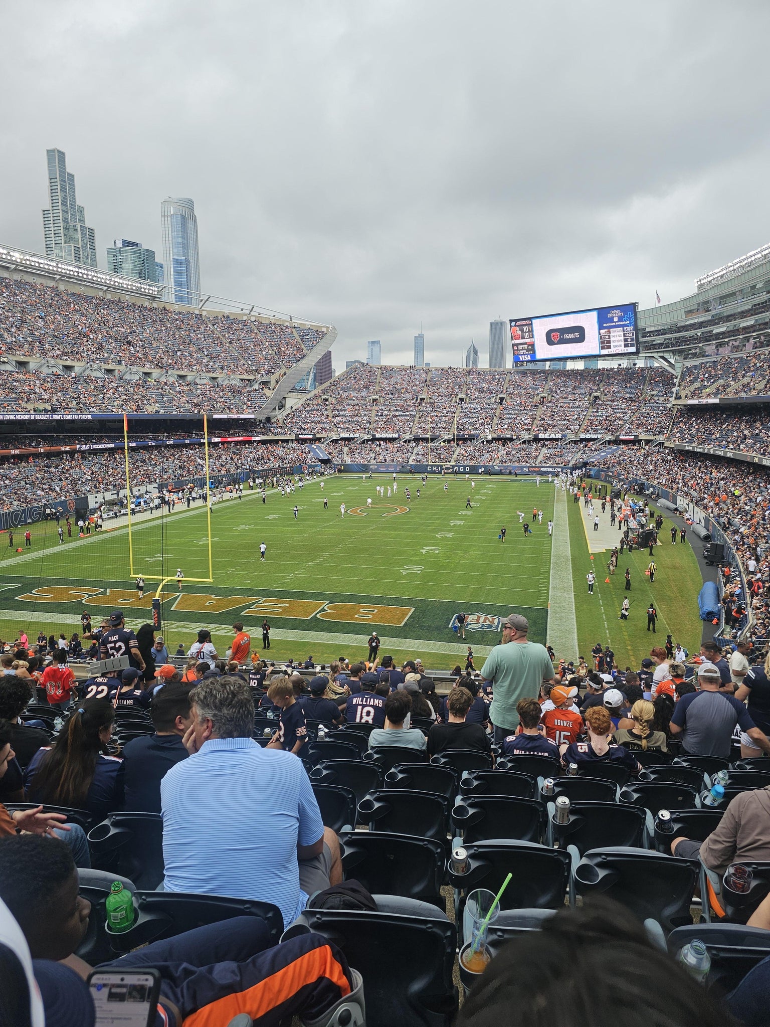 Real Fan View taken from Section 220 at Soldier Field by Seneca C
