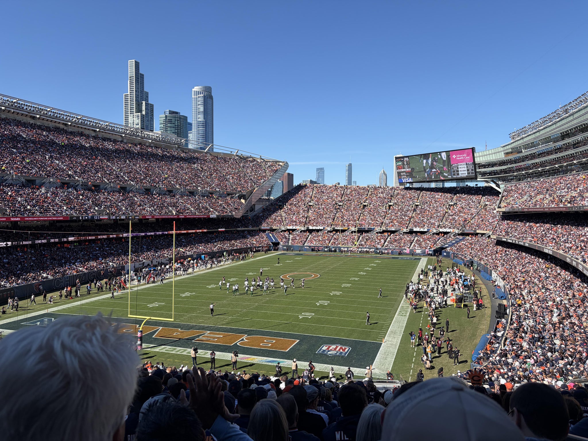 Real Fan View taken from Section 220 at Soldier Field by Max B
