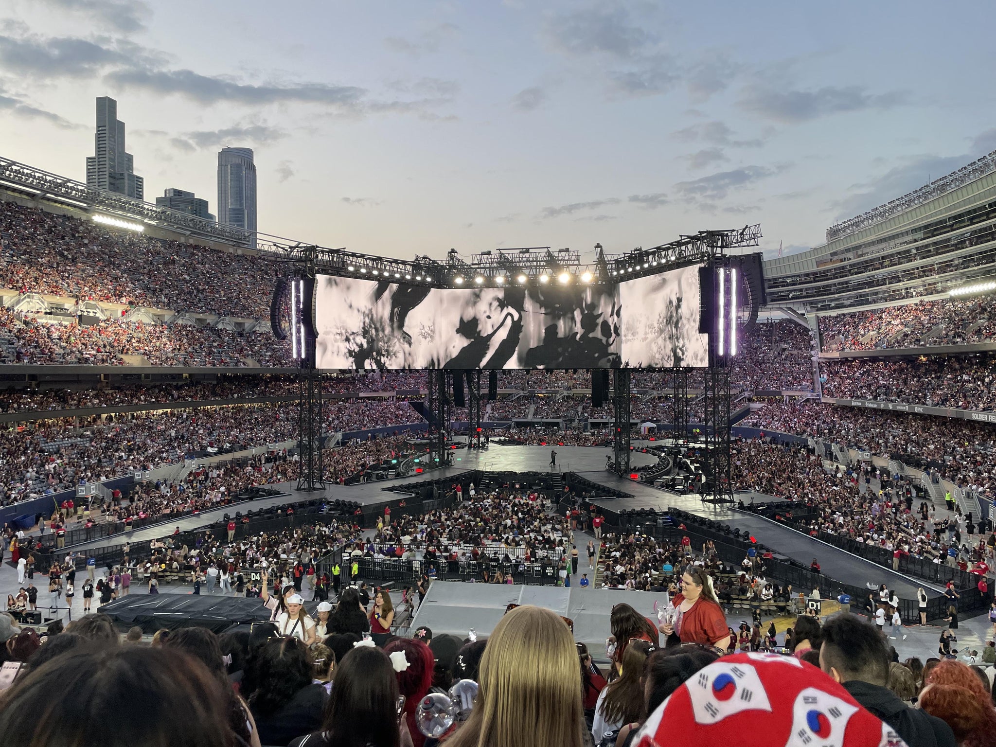 Real Fan View taken from Section 221 at Soldier Field by Sophia R