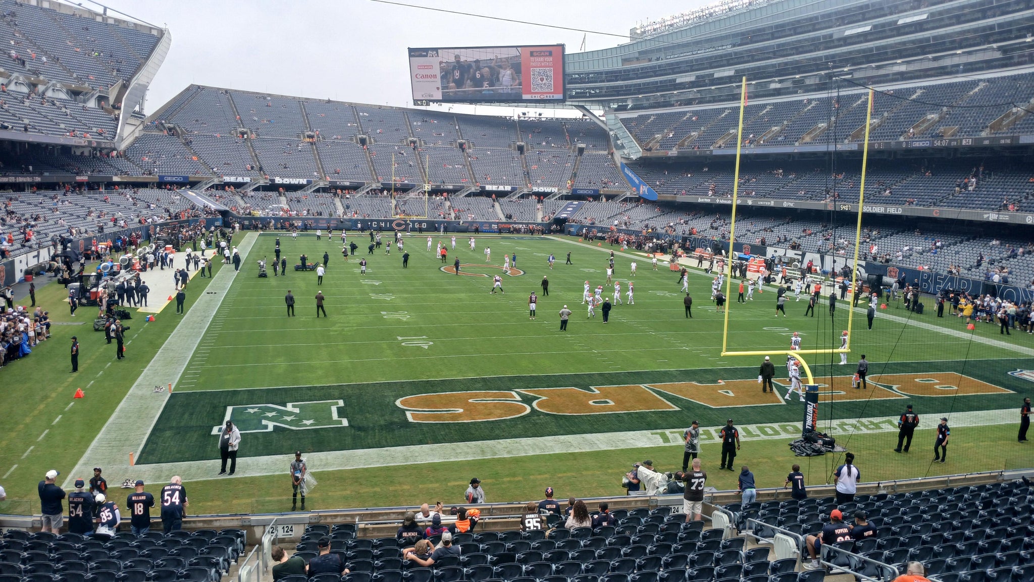 Real Fan View taken from Section 224 at Soldier Field by Bruce d B