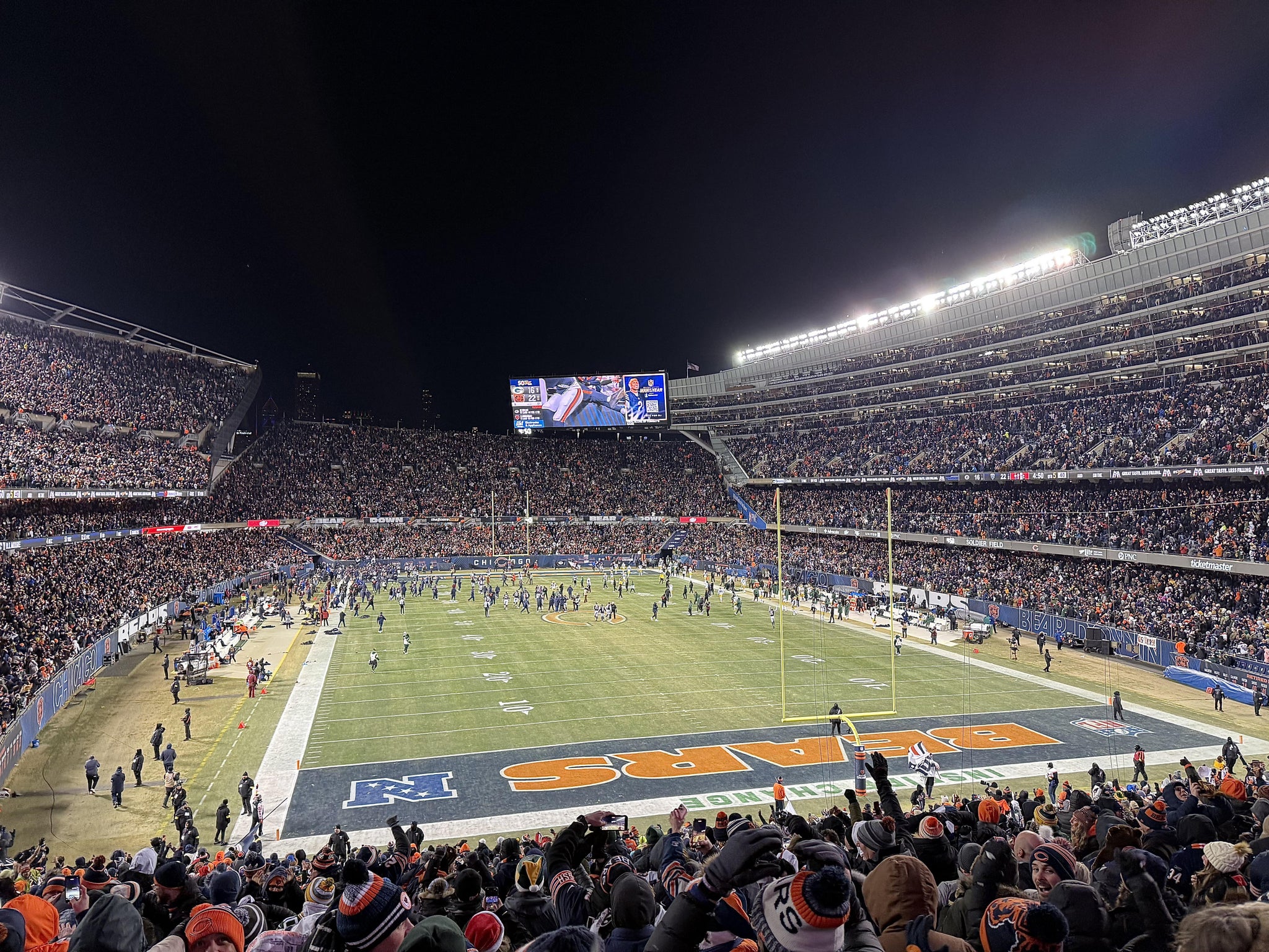 Vue réelle des fans prise de la Section 224 au site Soldier Field par Jim W