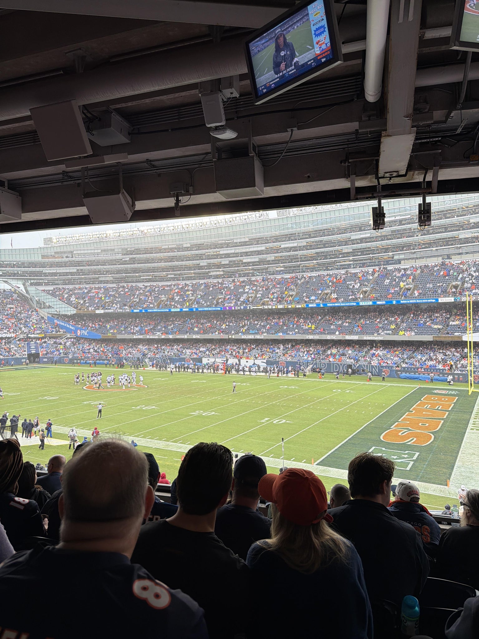 Real Fan View taken from Section 231 at Soldier Field by James J